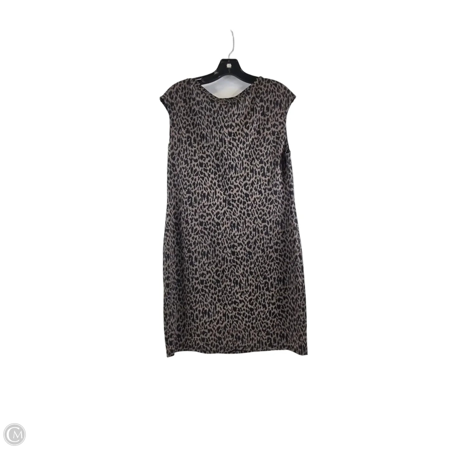 Dress Casual Midi By Nine West Apparel In Animal Print, Size: L