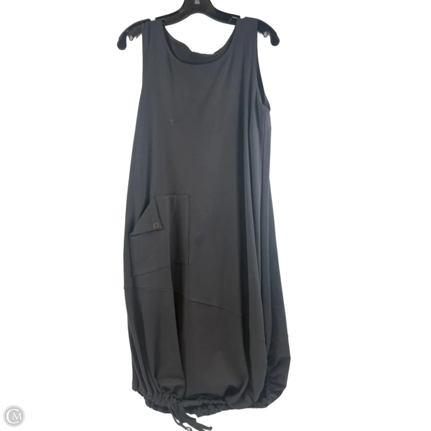 Dress Casual Midi By Chalet In Grey, Size: S