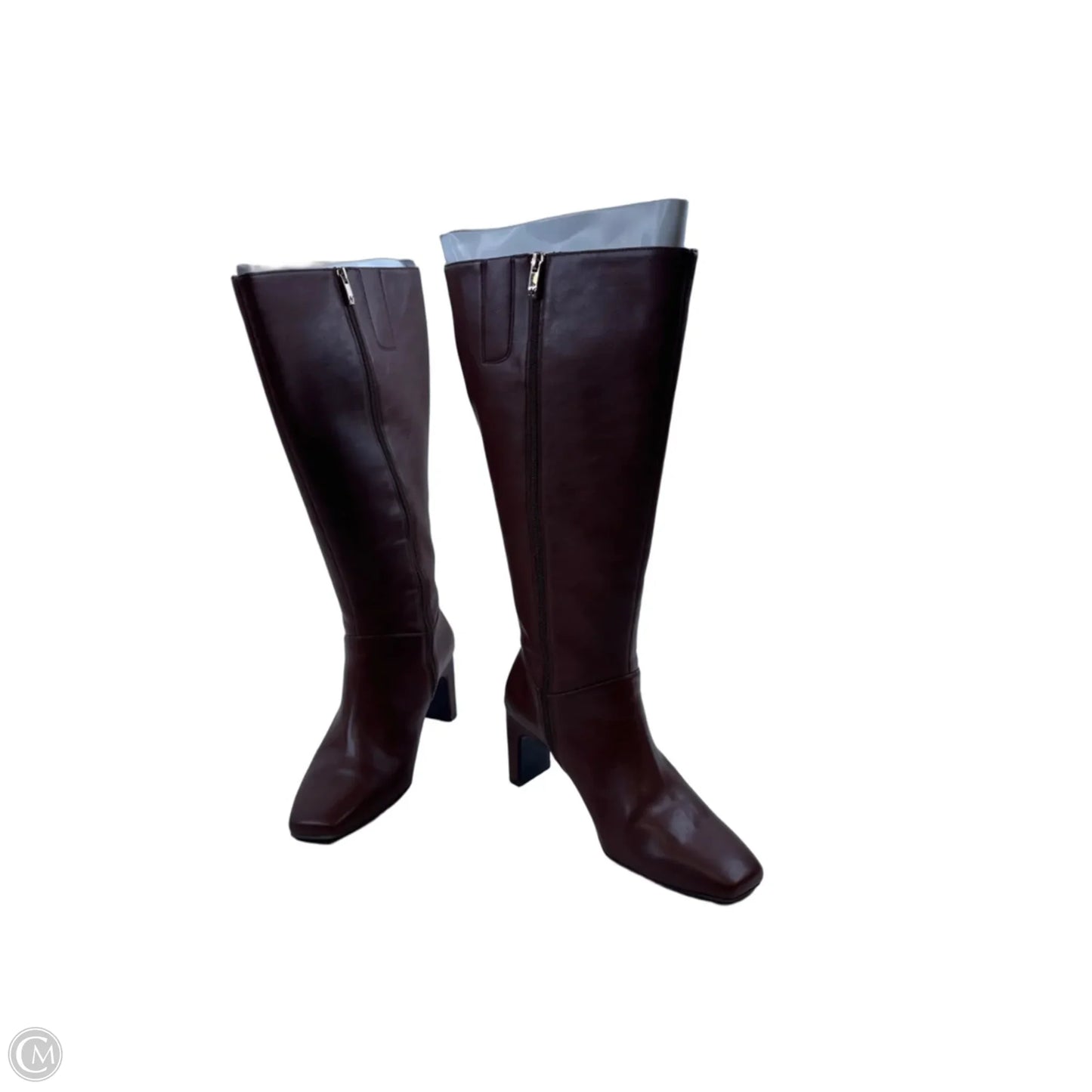 Boots Knee Heels By Naturalizer In Brown, Size: 9