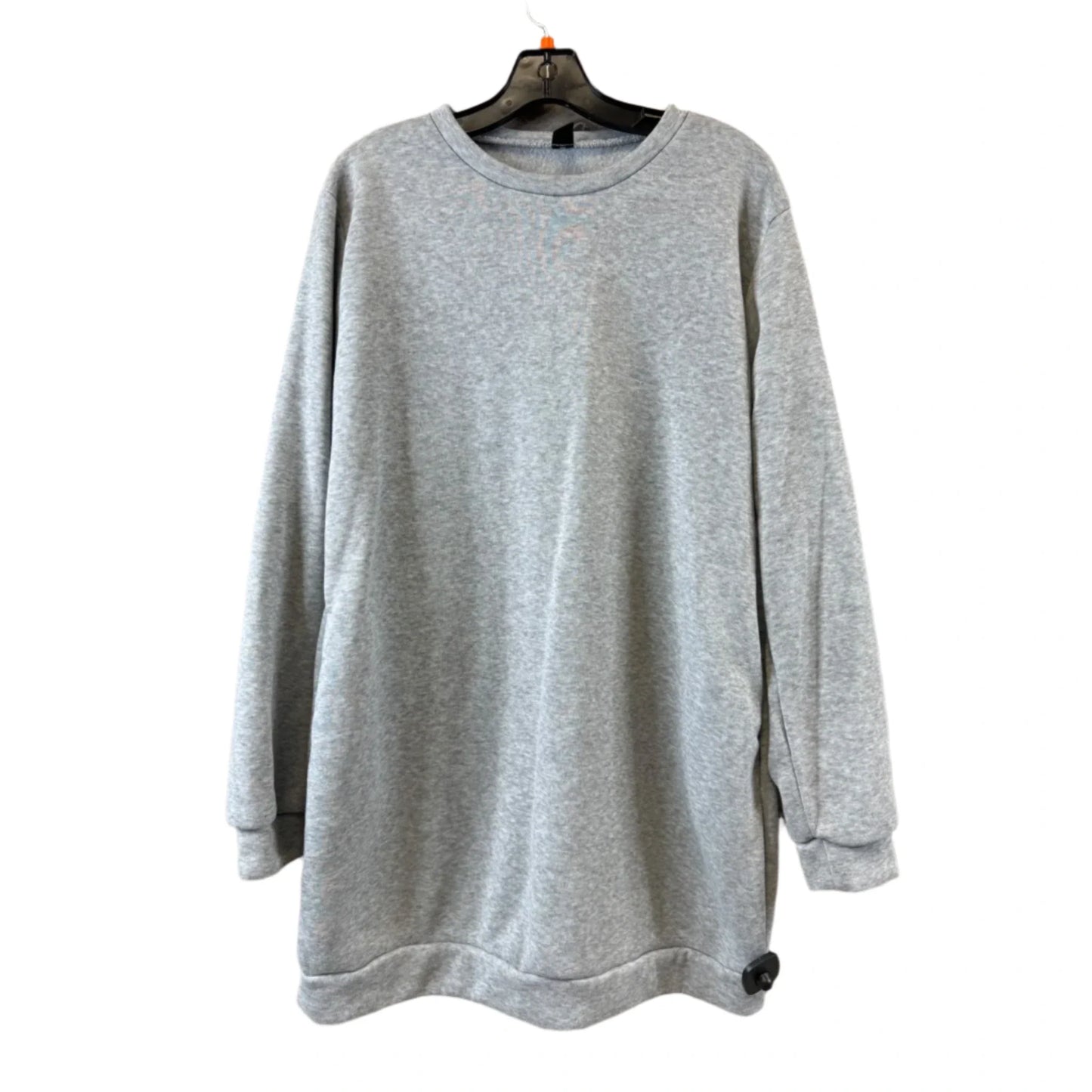 Sweatshirt Crewneck By Shein In Grey, Size: Xxl