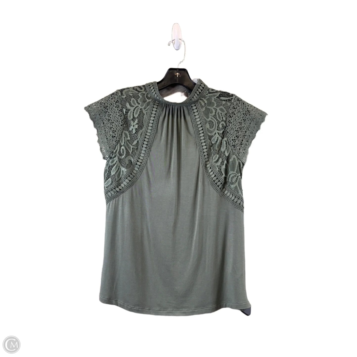 Top Short Sleeve By Cable And Gauge In Grey, Size: Xs