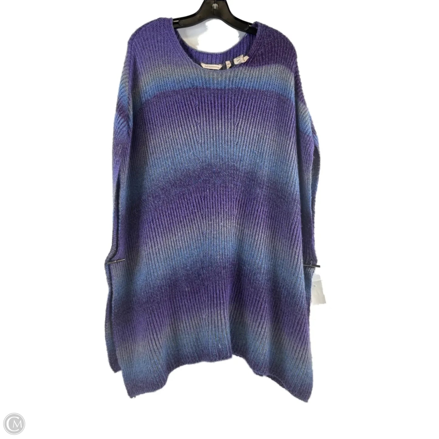 Poncho By Soft Surroundings In Blue & Purple, Size: M