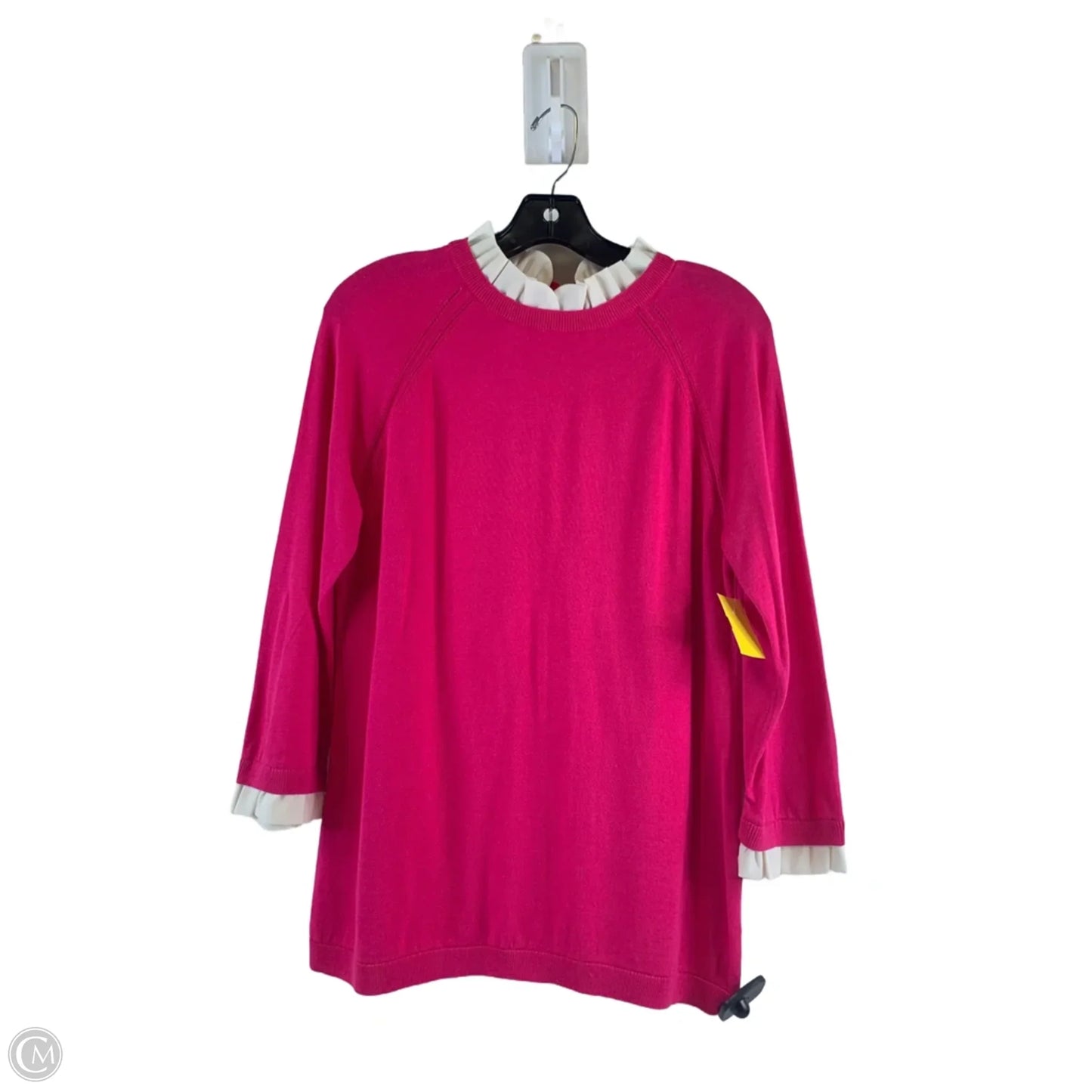 Top Long Sleeve By Talbots In Pink, Size: M