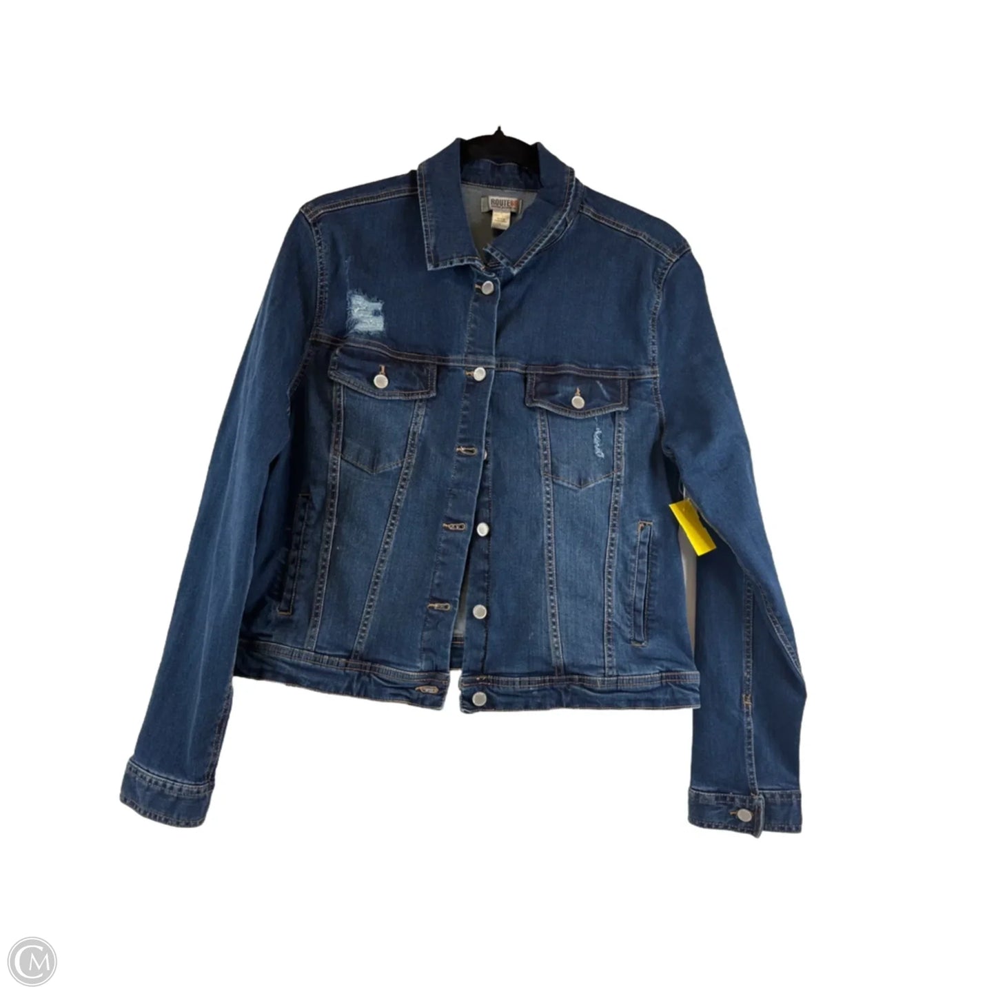 Jacket Denim By Route 66 In Blue Denim, Size: L