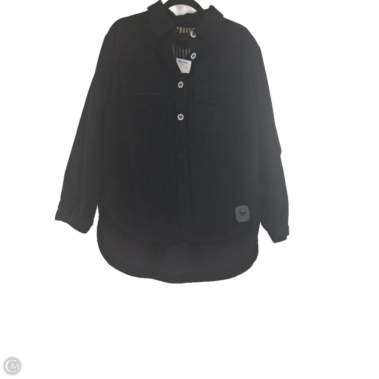 Jacket Shirt By Velvet Heart In Black, Size: S