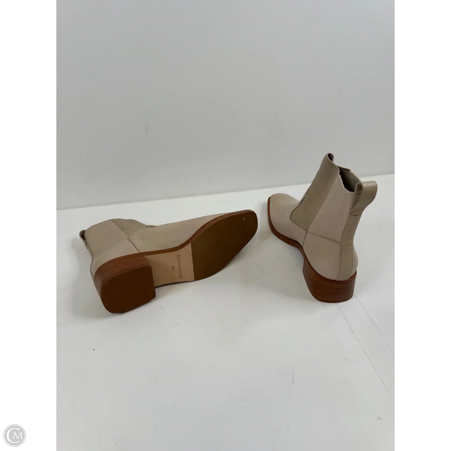 Boots Ankle Heels By Bernardo In Taupe, Size: 7