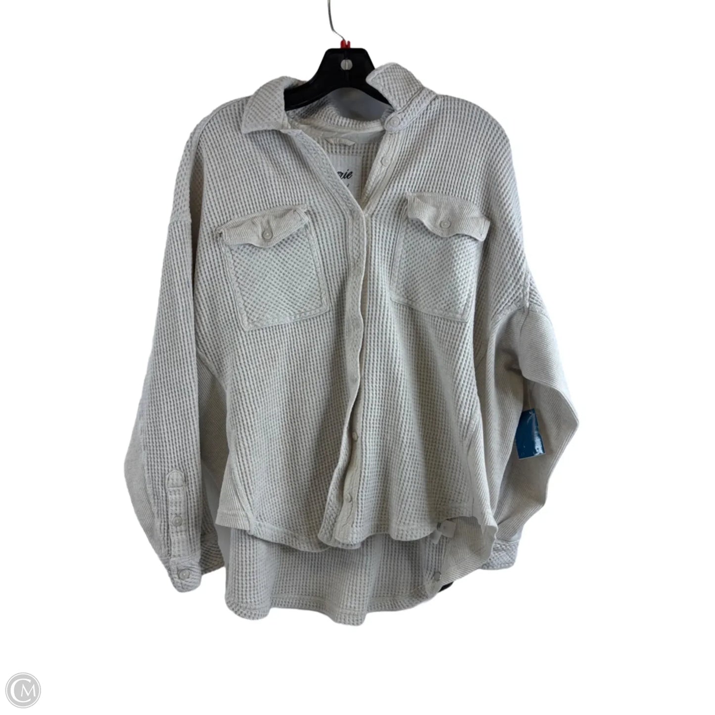 Top Long Sleeve By Aerie In Ivory, Size: S