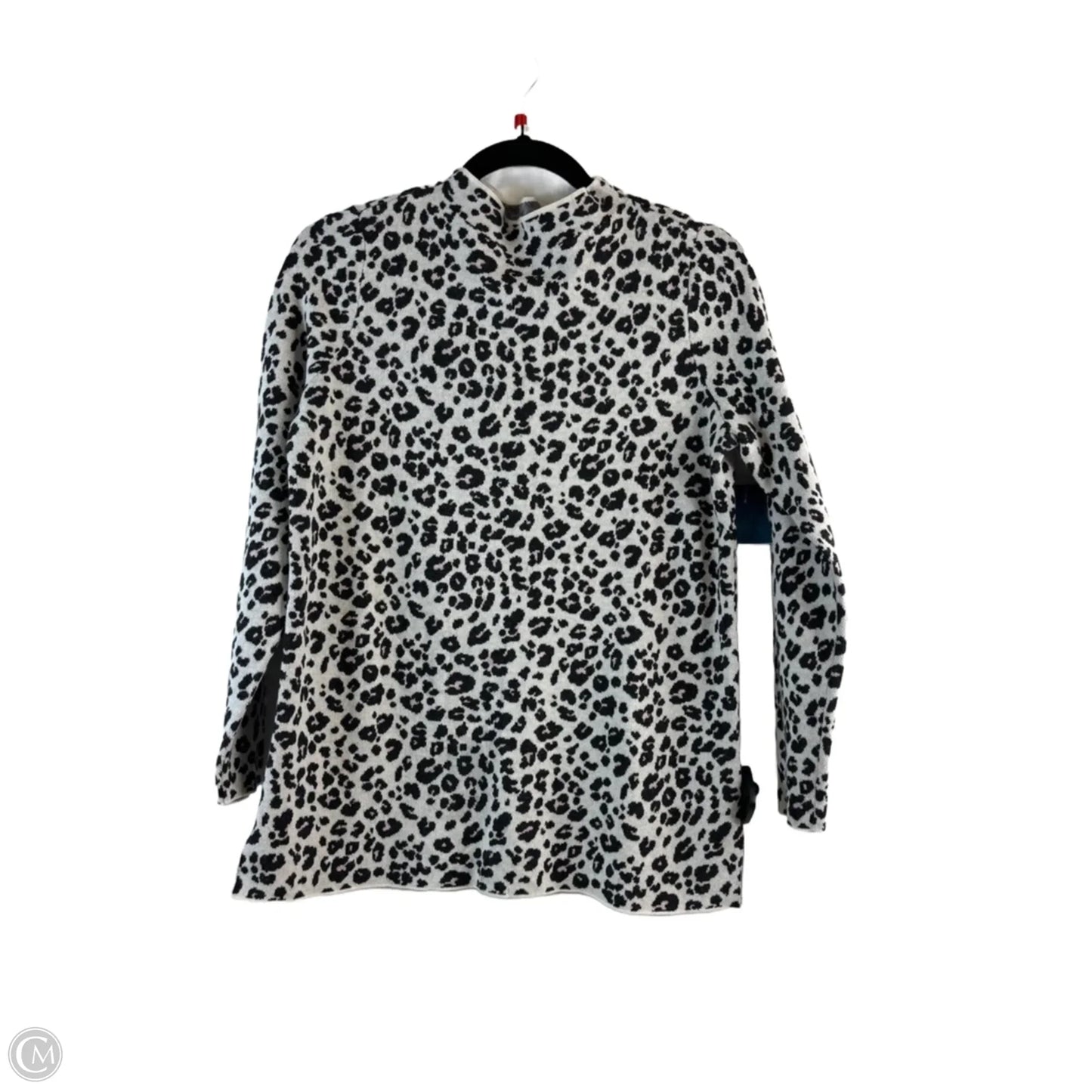 Top Long Sleeve By Loft In Leopard Print, Size: Mp
