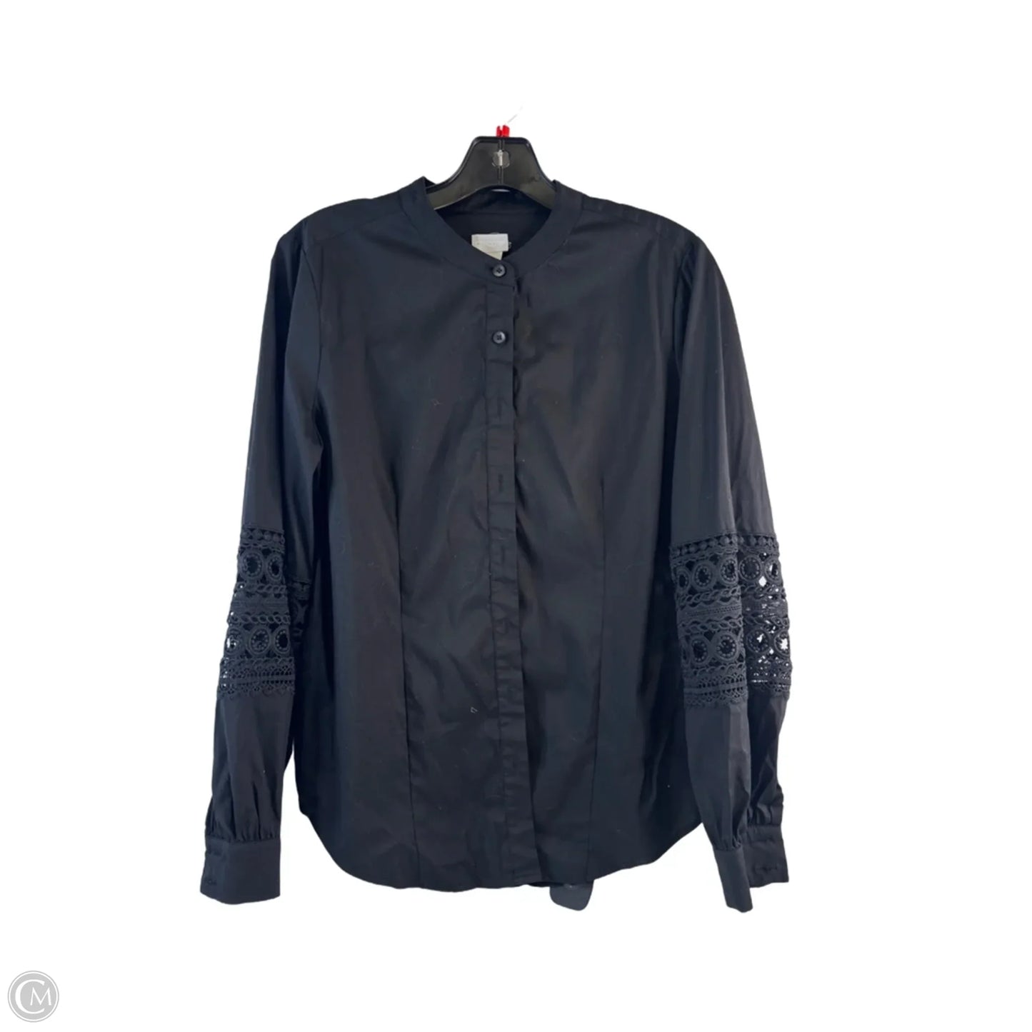 Top Sleeveless By Chicos In Black, Size: S