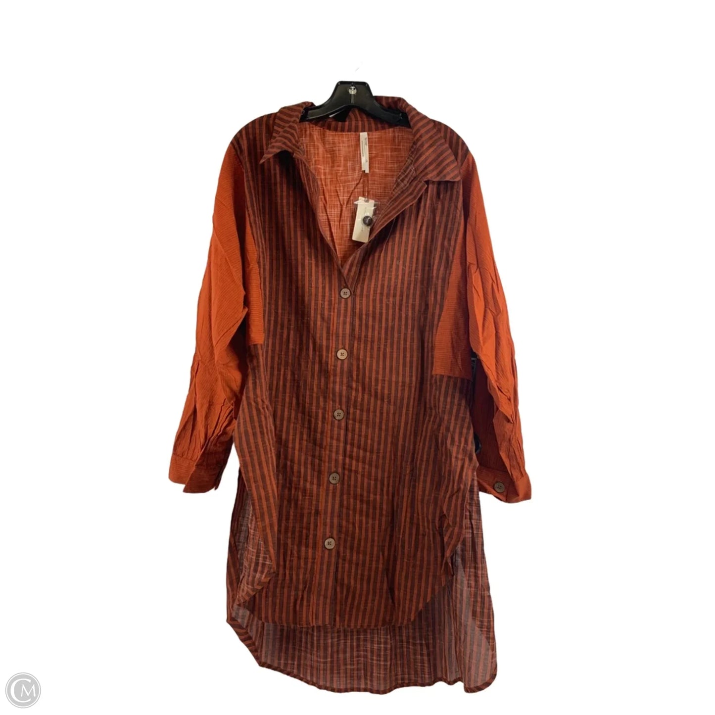 Tunic Long Sleeve By Anthropologie In Orange, Size: Xl