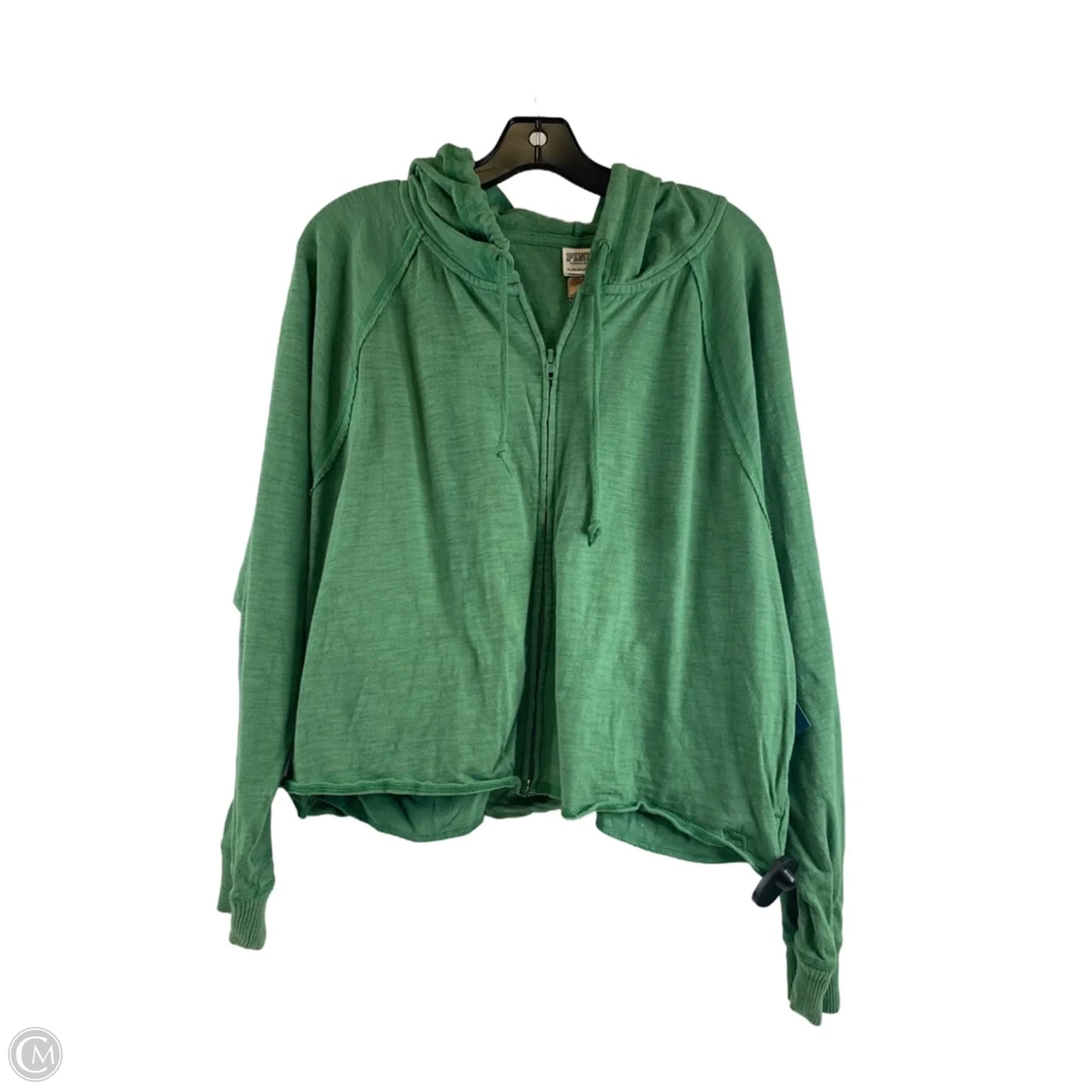 Sweatshirt Hoodie By Pink In Green, Size: Xl