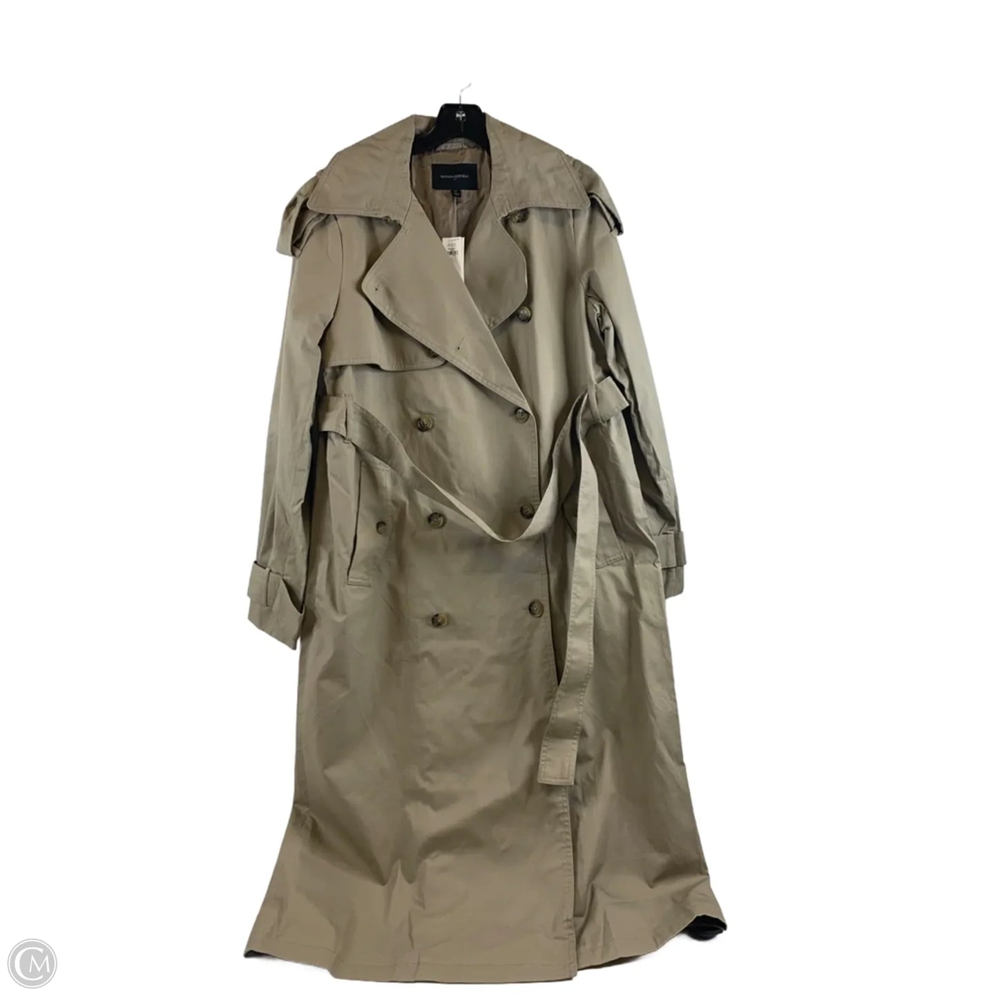 Coat Trench Coat By Banana Republic In Tan, Size: S