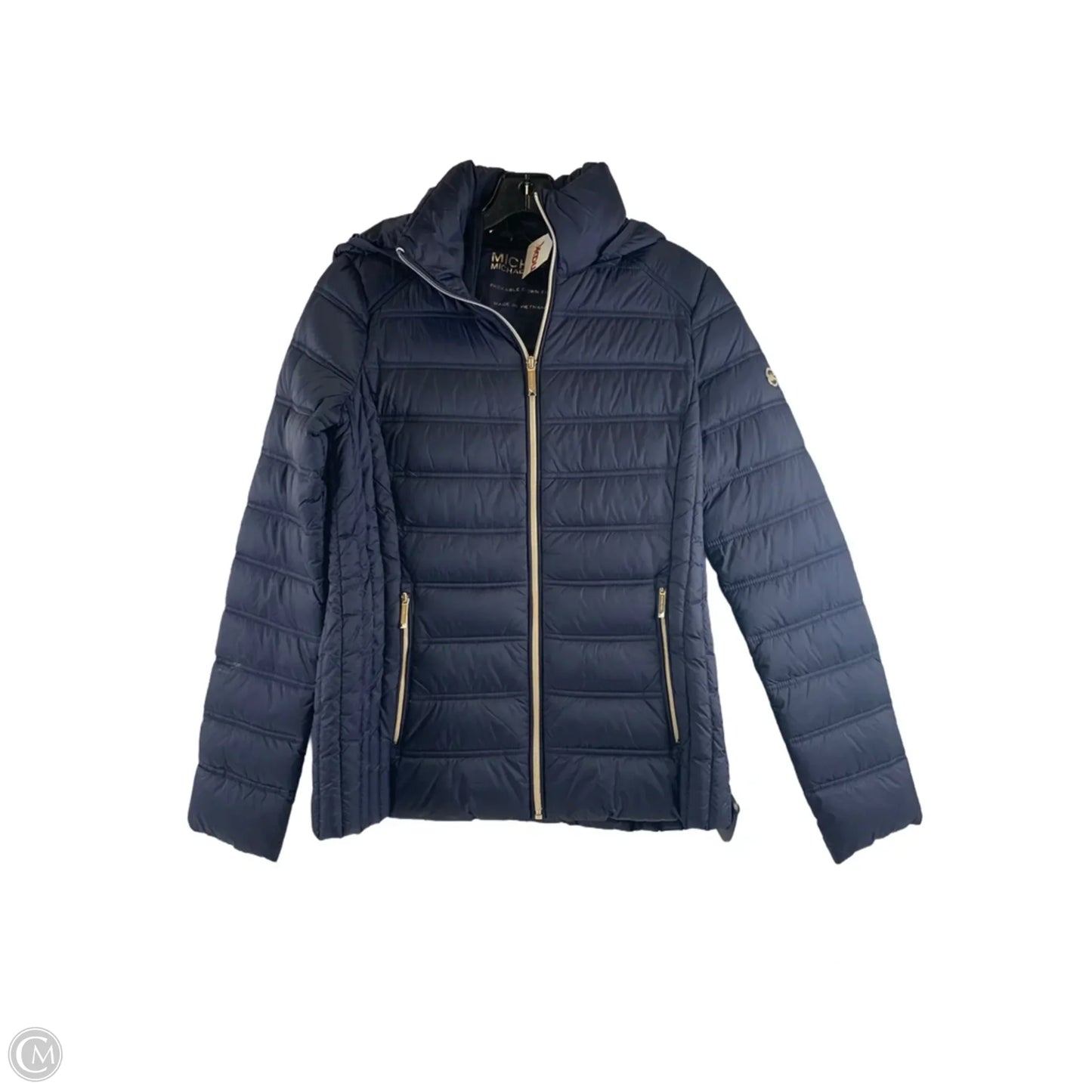 Jacket Puffer & Quilted By Michael By Michael Kors In Navy, Size: S