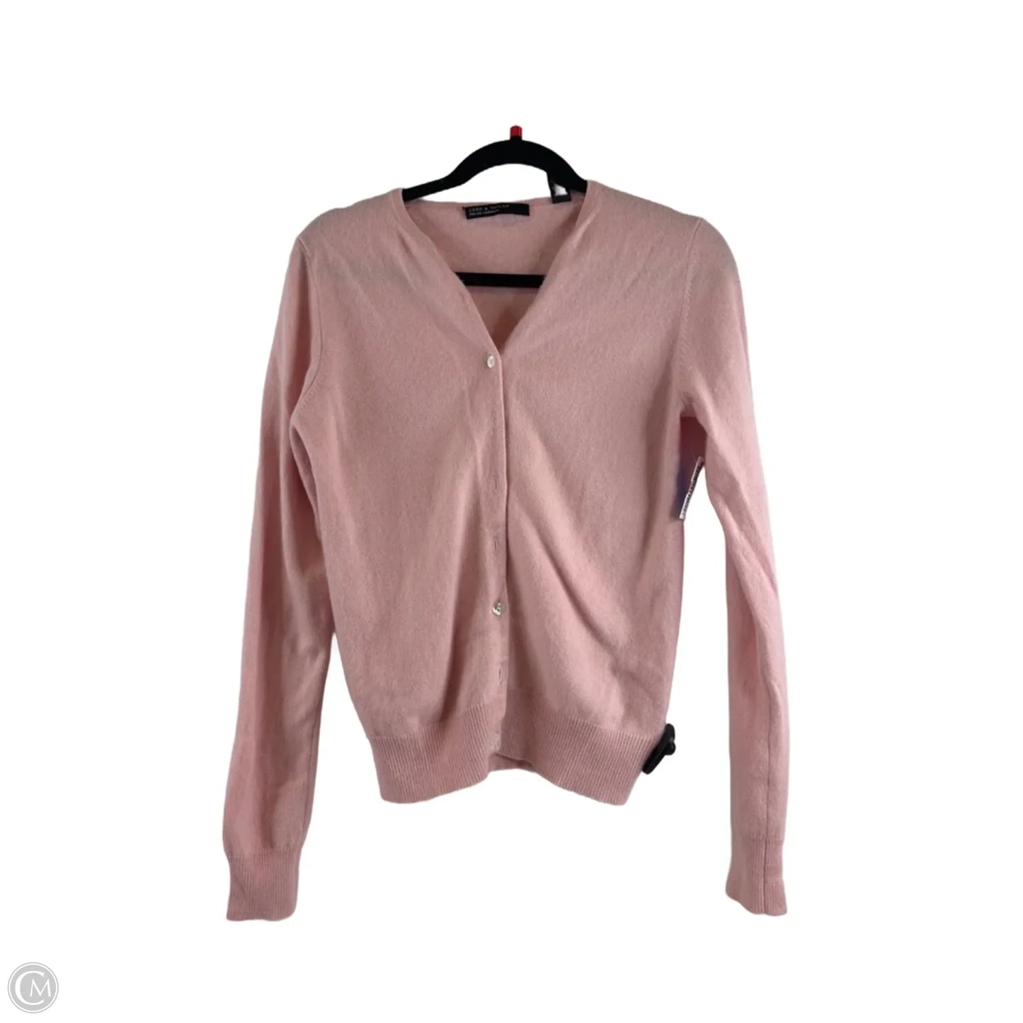 Sweater Cardigan Cashmere By Lord And Taylor In Pink, Size: M