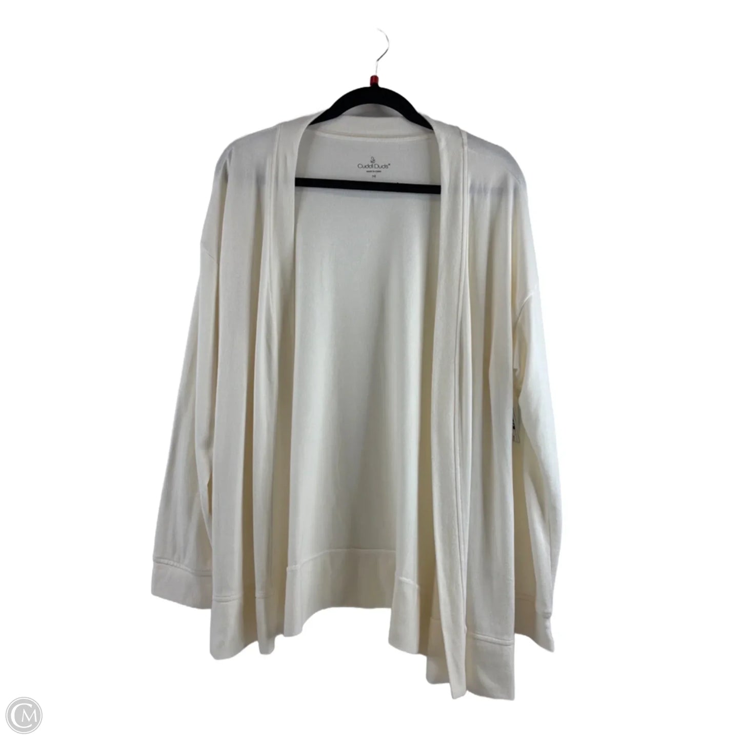 Cardigan By Cuddl Duds In Cream, Size: M