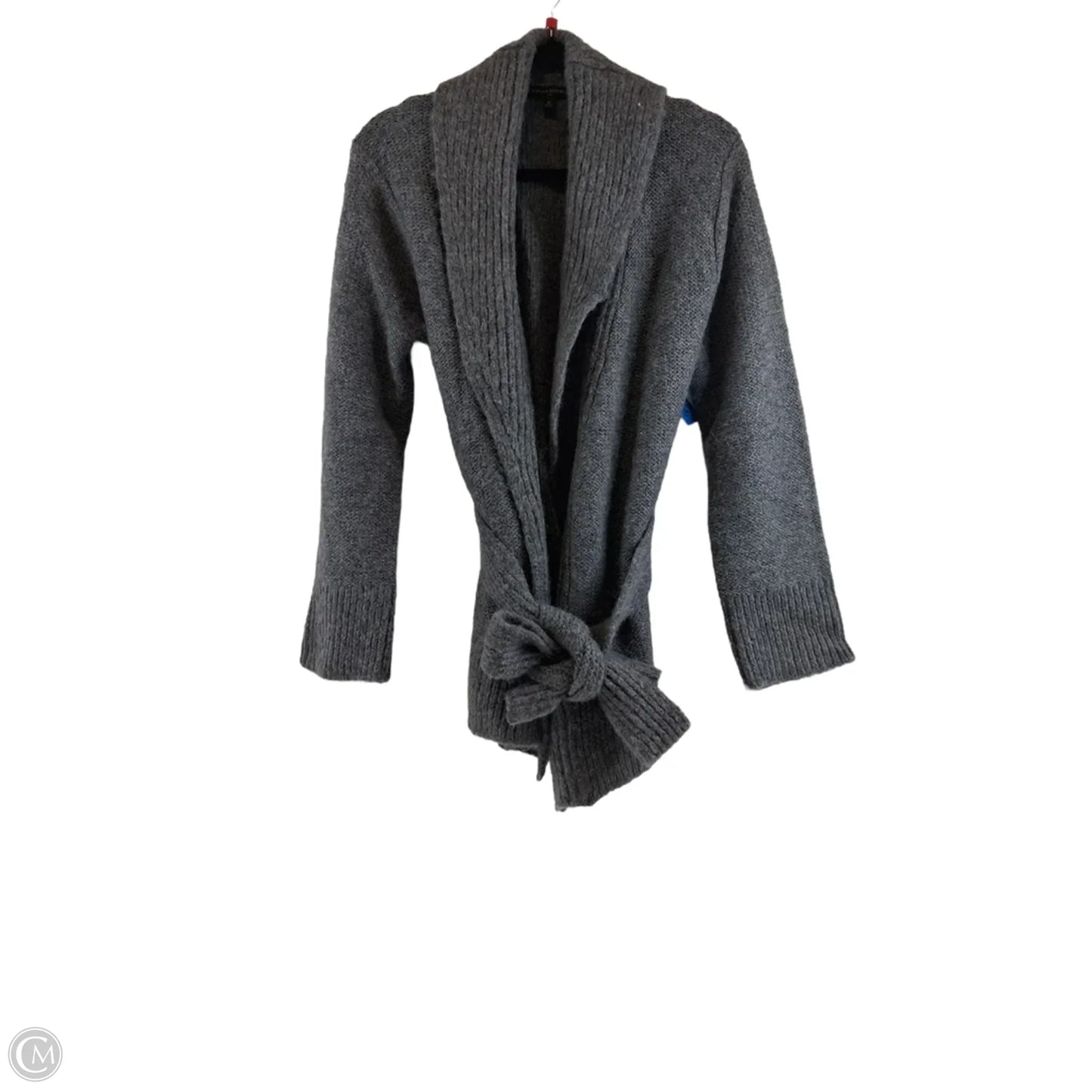Sweater Cardigan By Banana Republic In Grey, Size: M