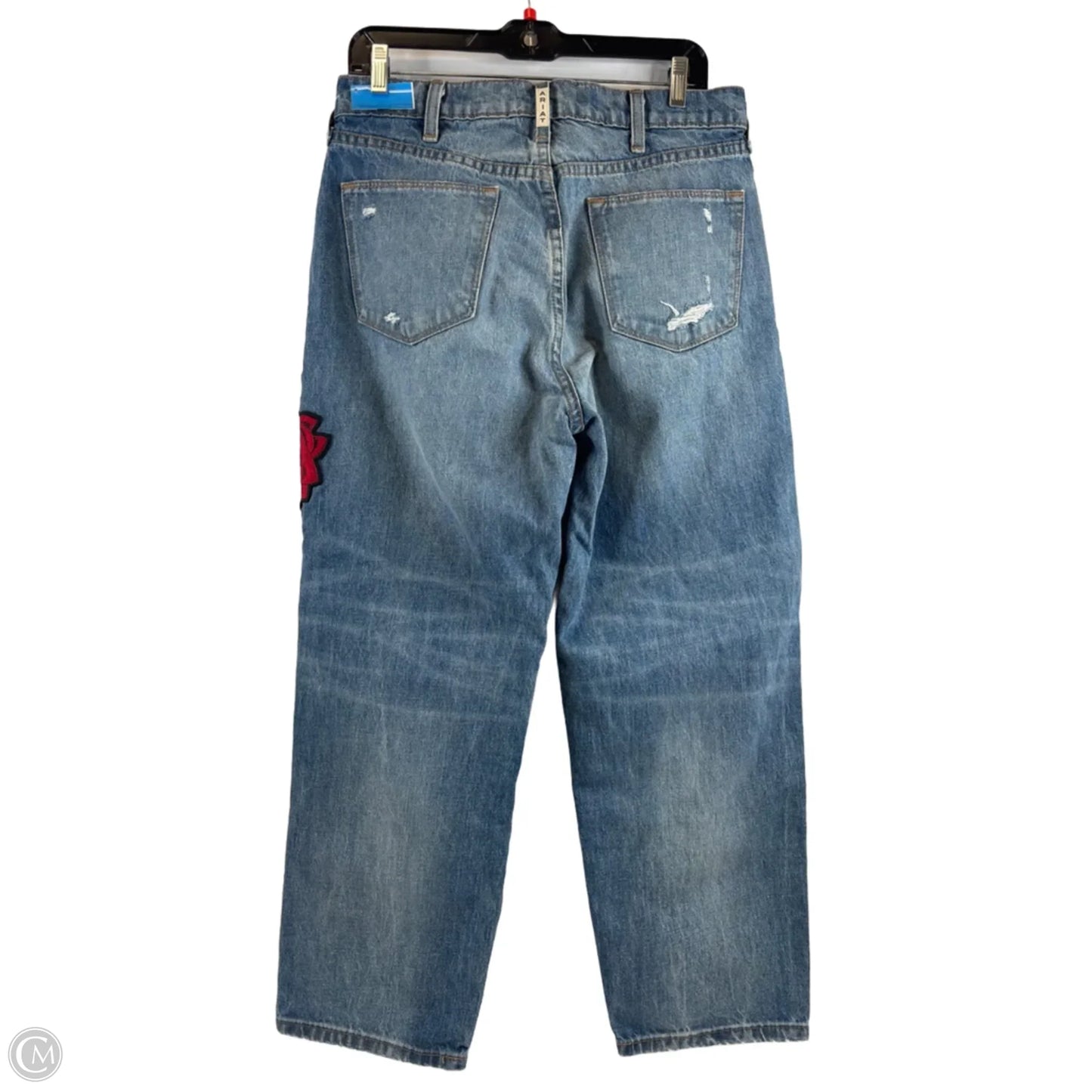 Jeans Straight By Ariat In Blue Denim, Size: 8