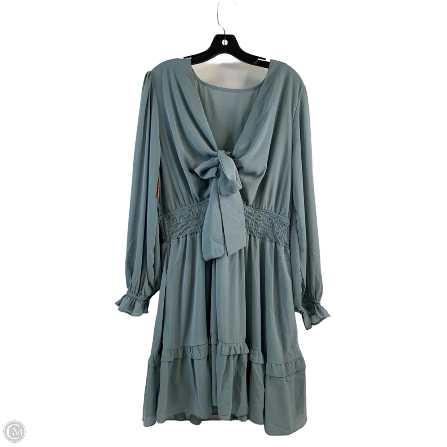 Dress Casual Midi By Clothes Mentor In Teal, Size: 2x