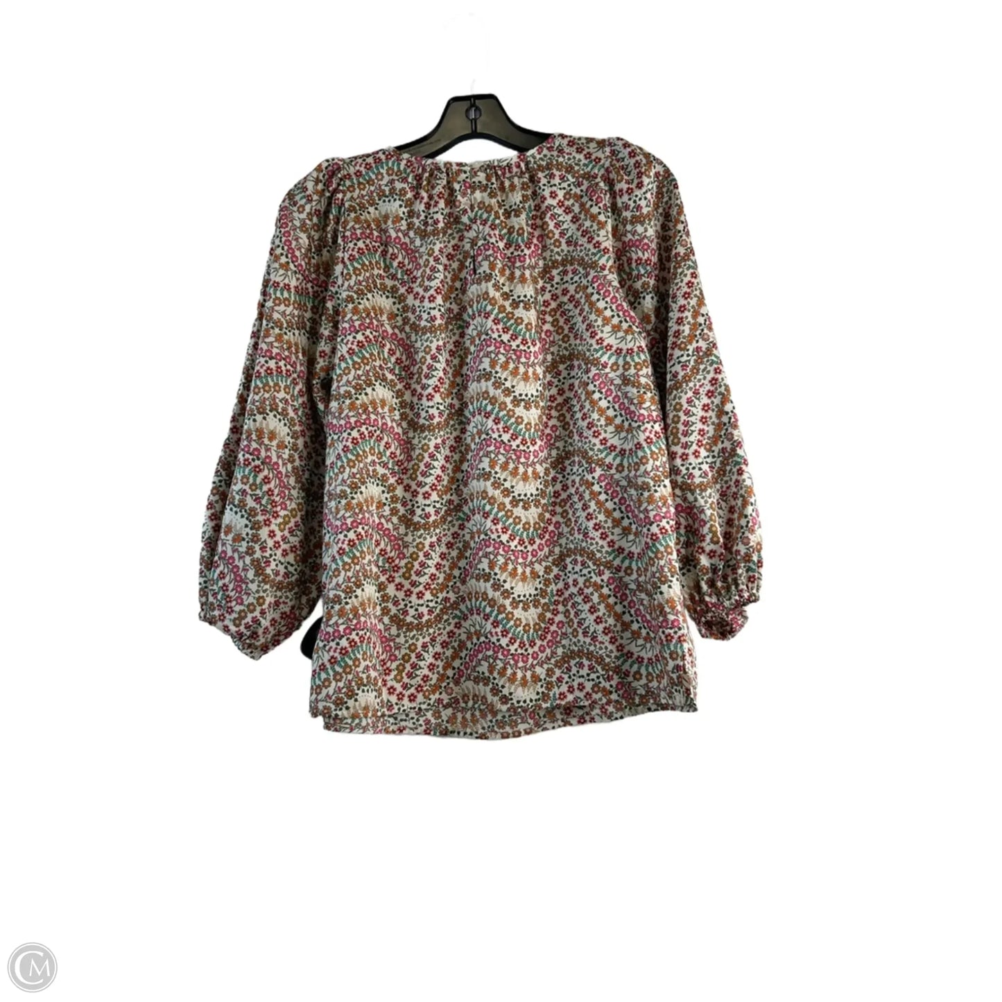 Top Long Sleeve By Loft In Floral Print, Size: Xs