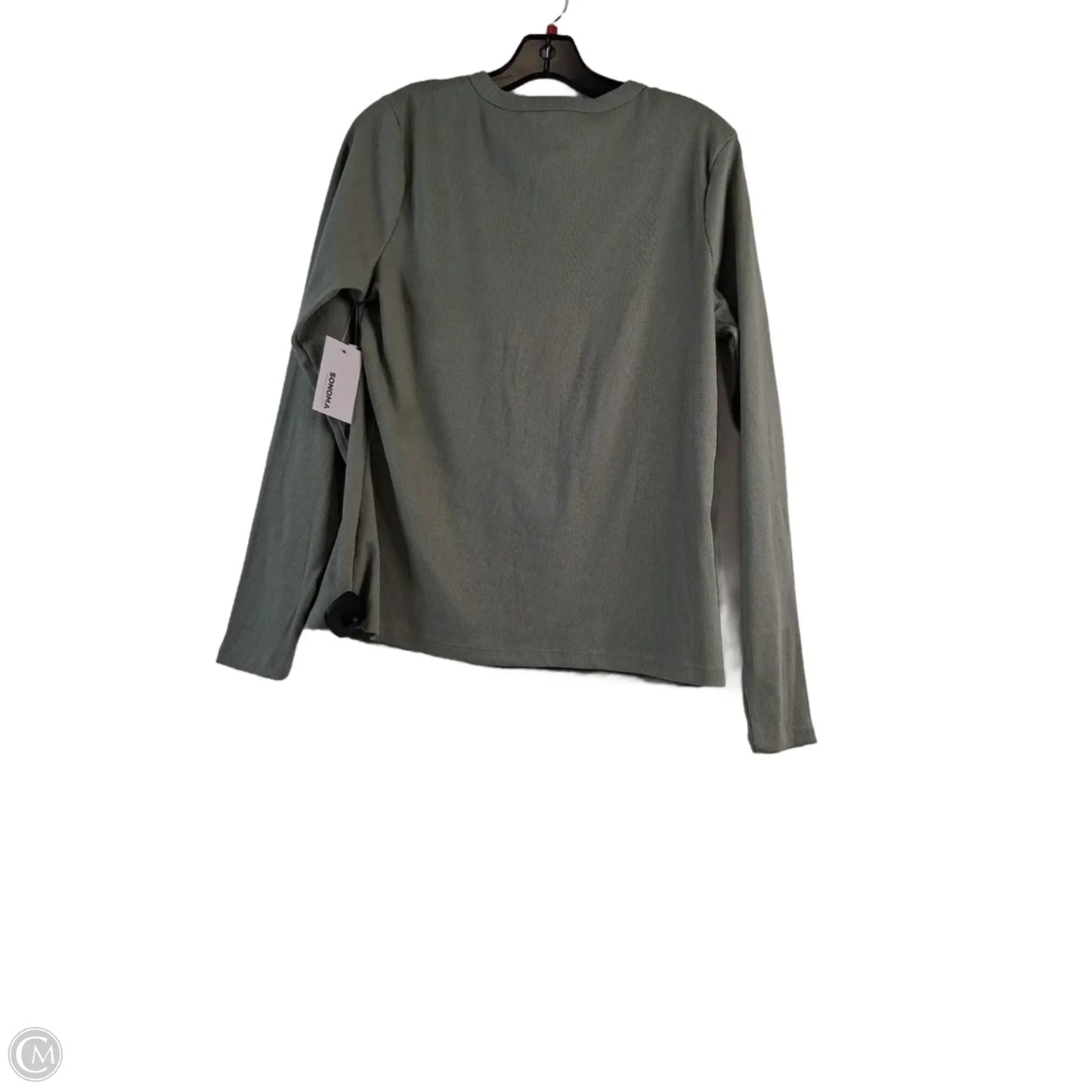 Top Long Sleeve By Sonoma In Green, Size: L