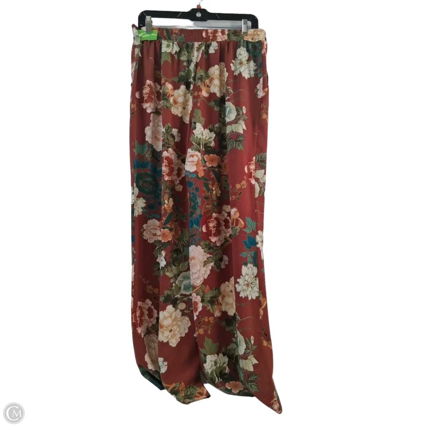 Pants Wide Leg By Chicos In Brown & Cream, Size: 6
