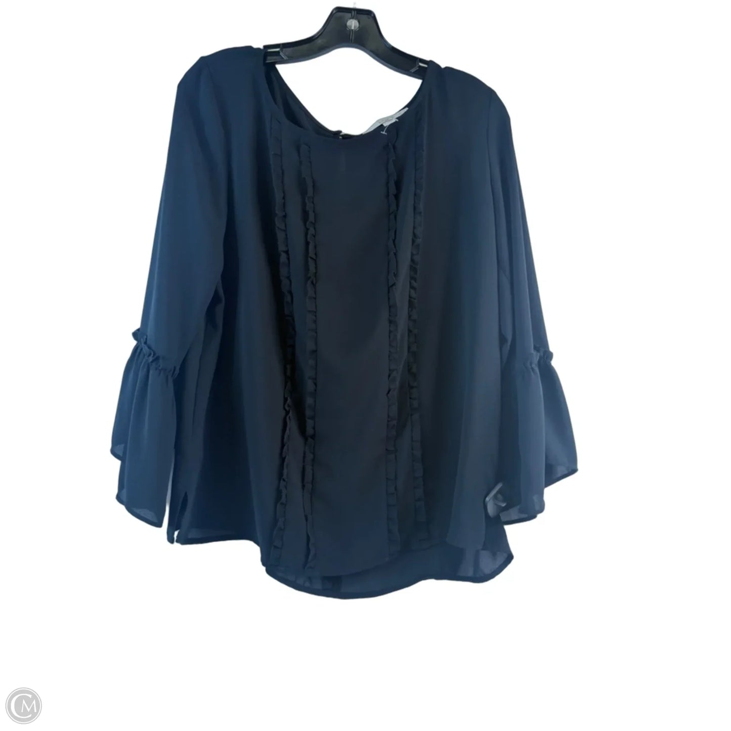 Top Long Sleeve By Loft In Black, Size: M
