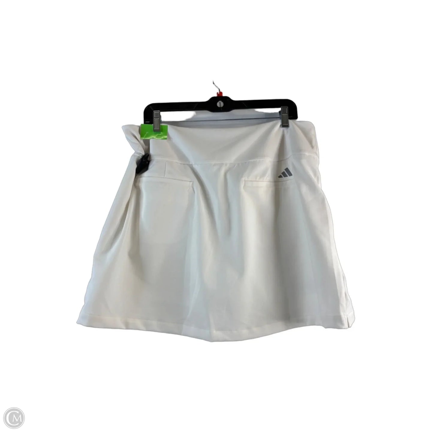 Athletic Skort By Adidas In White, Size: 16