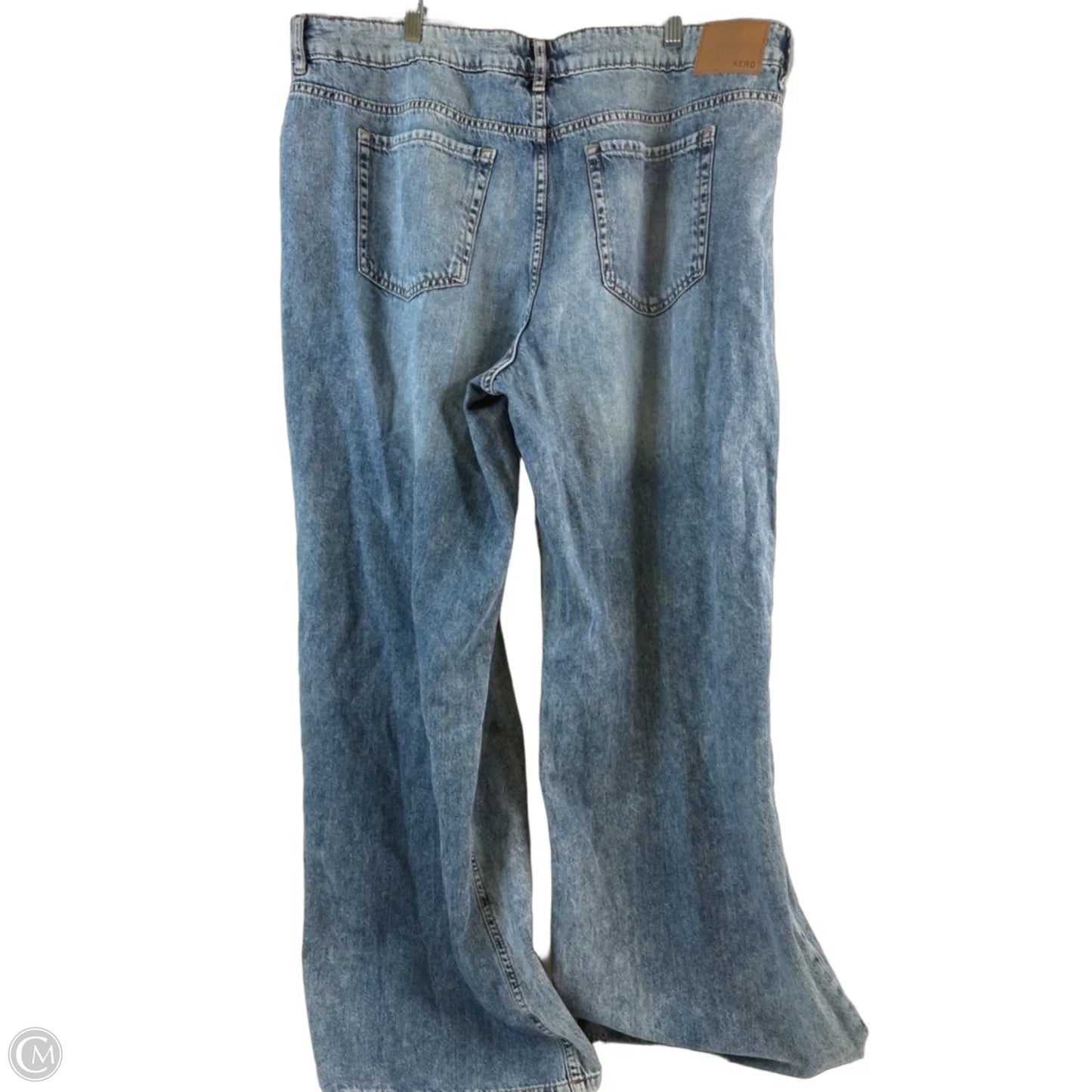 Jeans Wide Leg By Aeropostale In Blue Denim, Size: 16