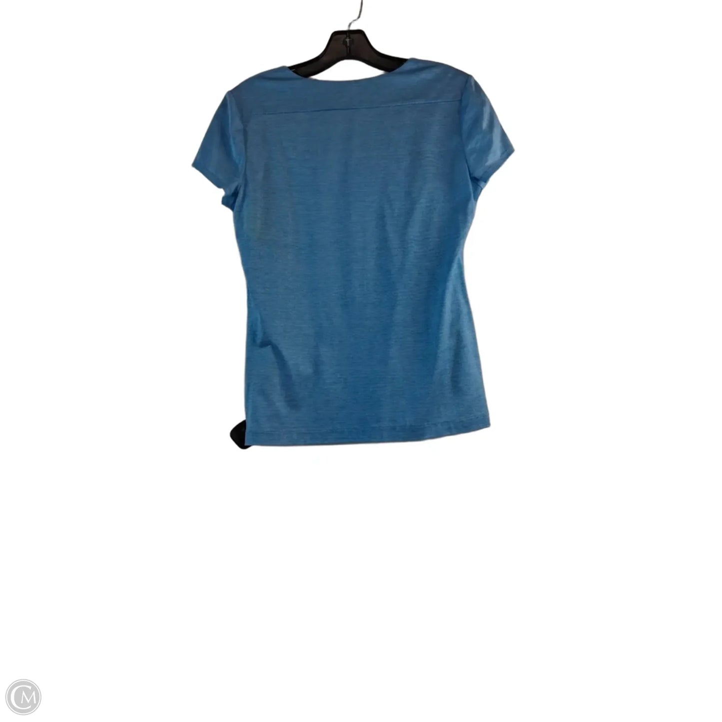 Top Short Sleeve Designer By Lafayette 148 In Blue, Size: M