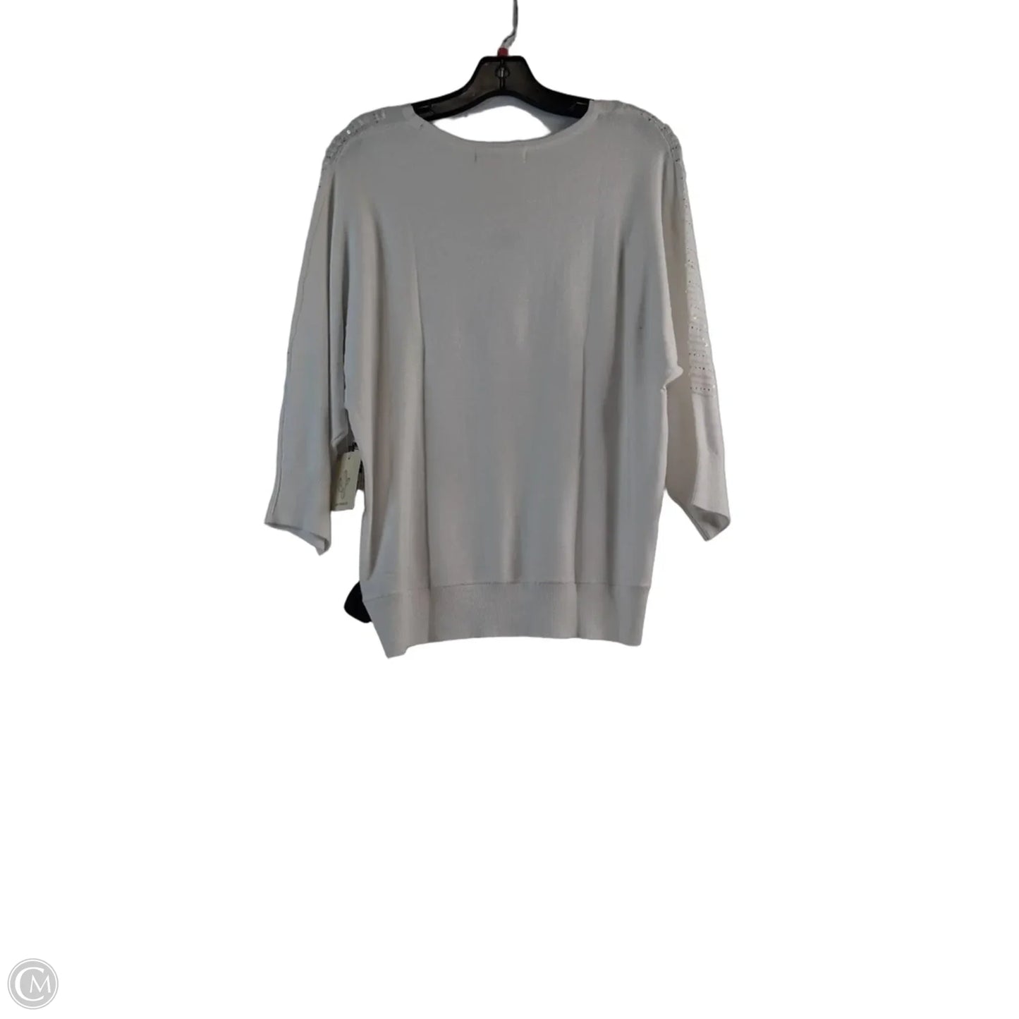 Top 3/4 Sleeve By Clothes Mentor In White, Size: S