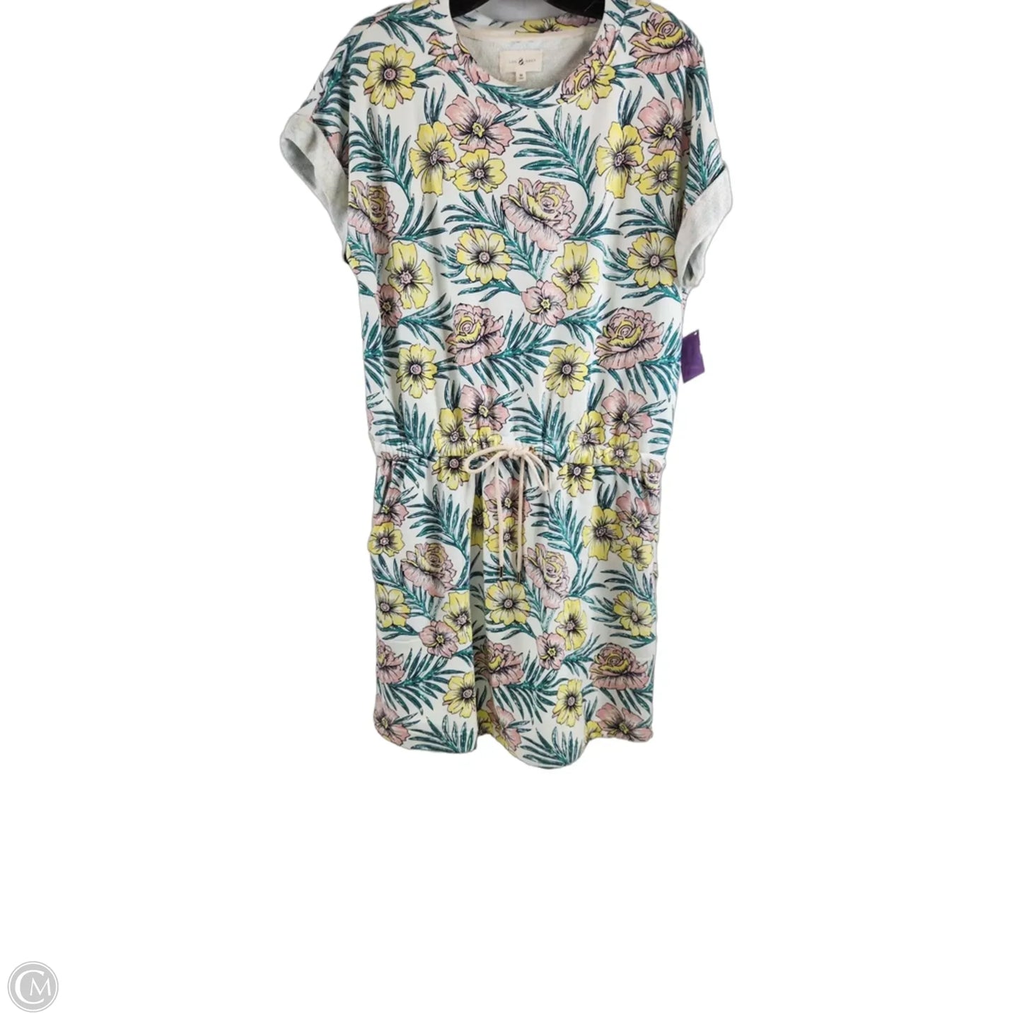 Dress Casual Midi By Lou And Grey In Pink & White, Size: M