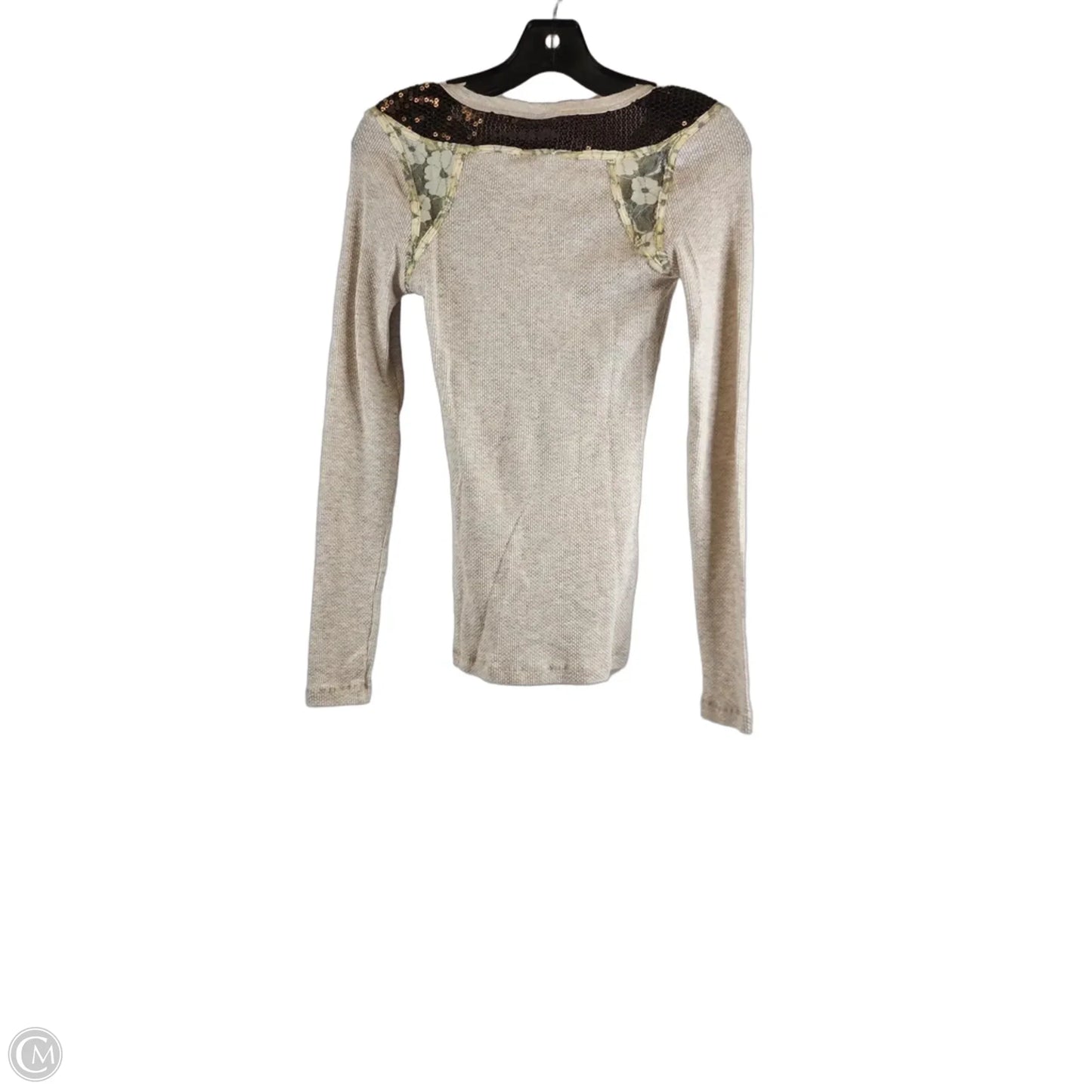 Top Long Sleeve By Free People In Beige, Size: Xs