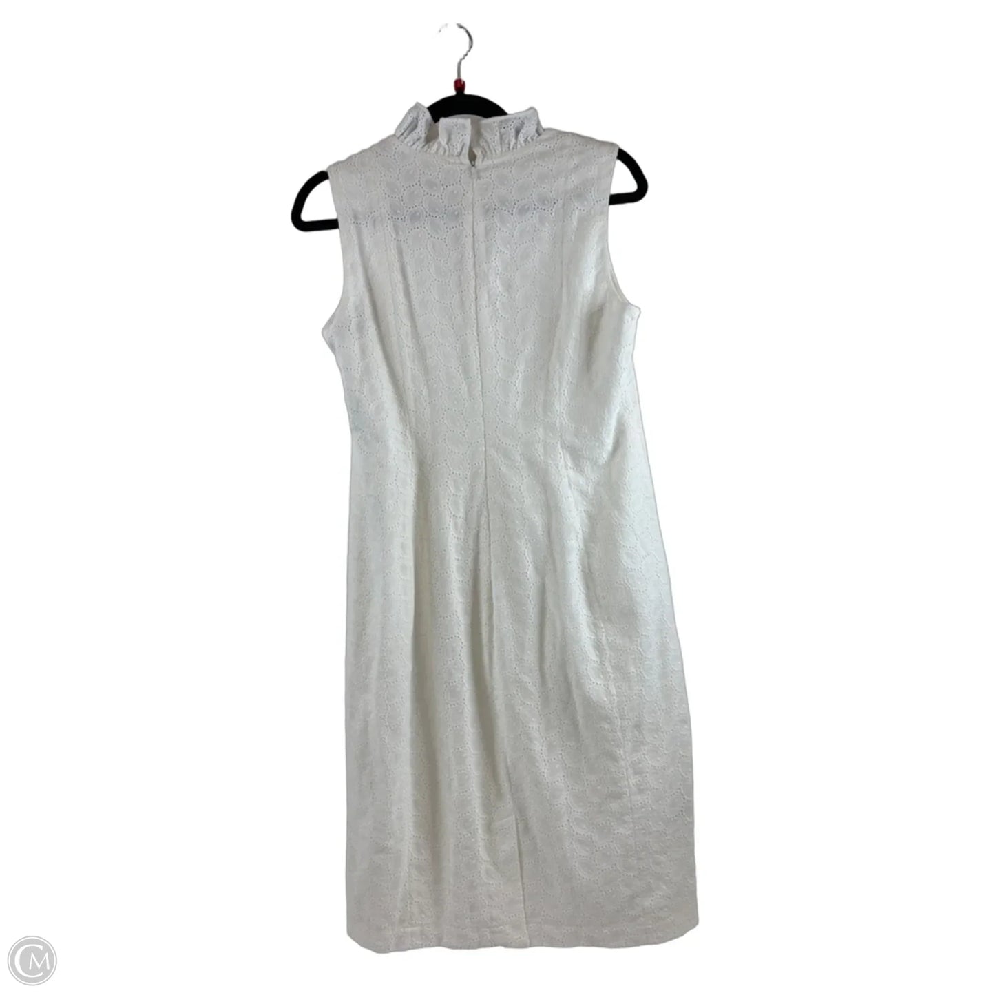 Dress Casual Midi By Calvin Klein In White, Size: M