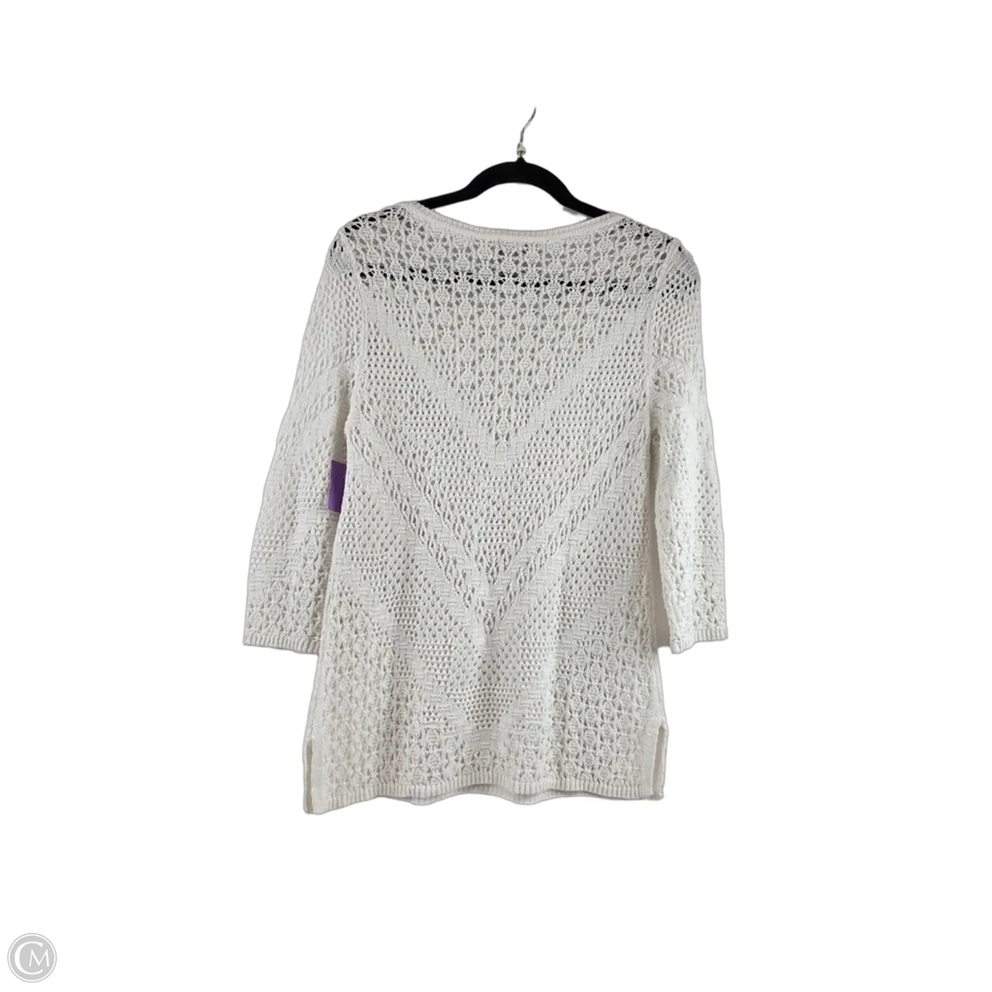Top Long Sleeve By Chicos In White, Size: Sp