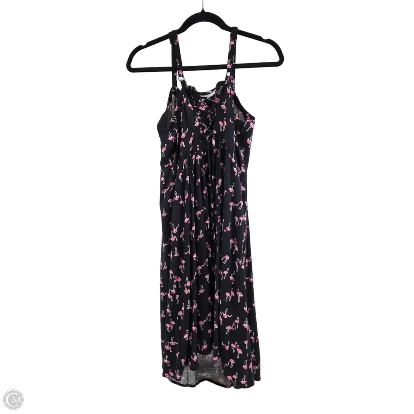 Dress Casual Midi By Torrid In Black & Pink, Size: L