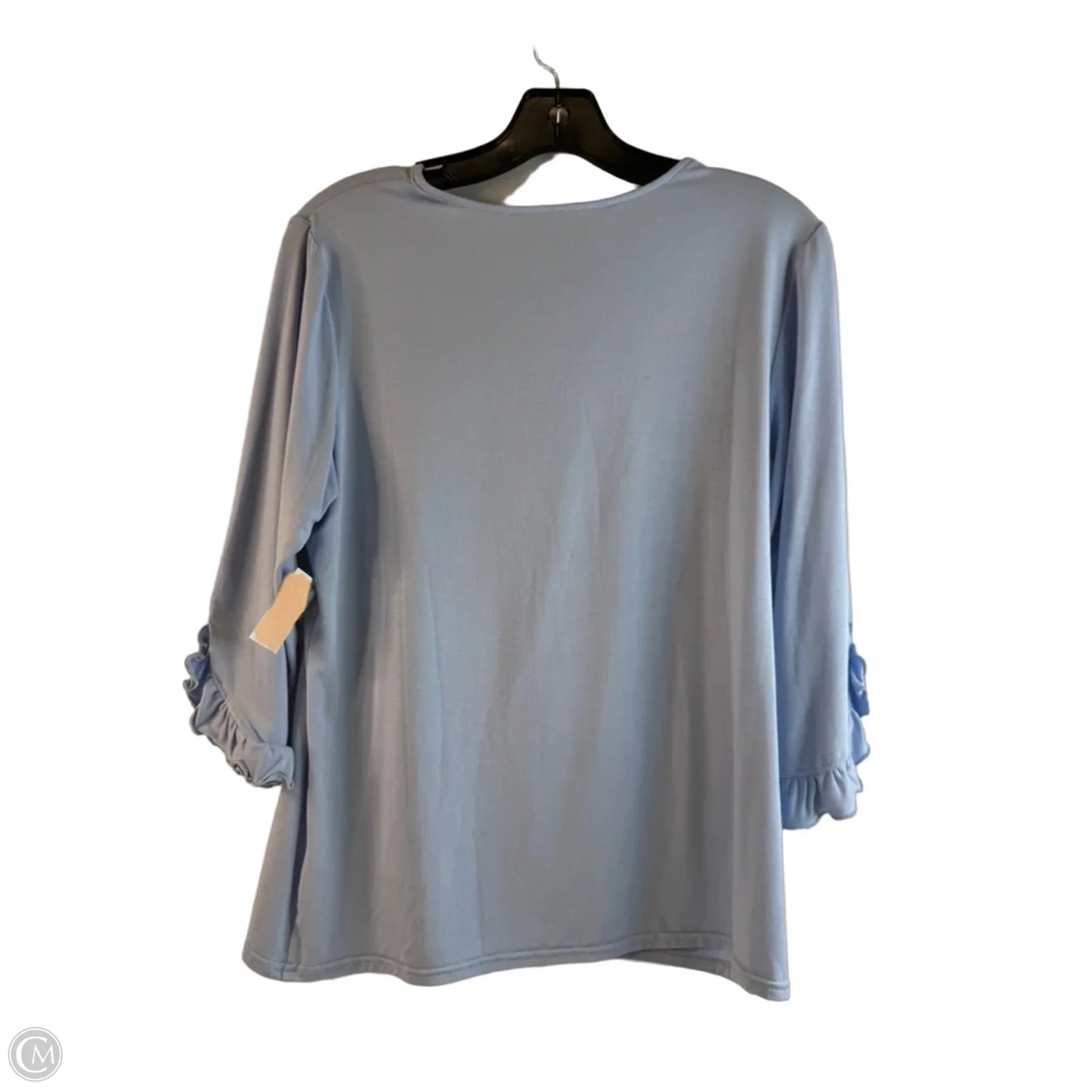 Top 3/4 Sleeve By Clothes Mentor In Blue, Size: M