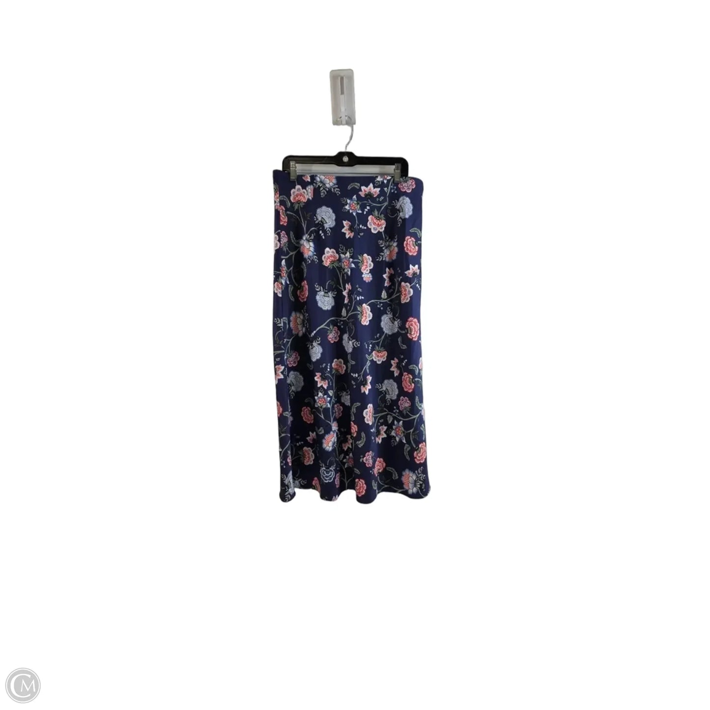 Skirt Maxi By Loft In Blue & White, Size: 12
