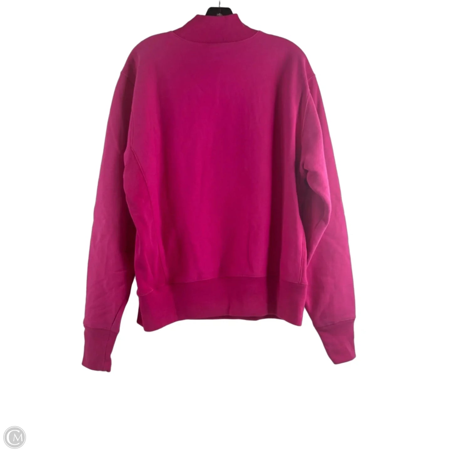 Sweatshirt Collar By Champion In Pink, Size: M