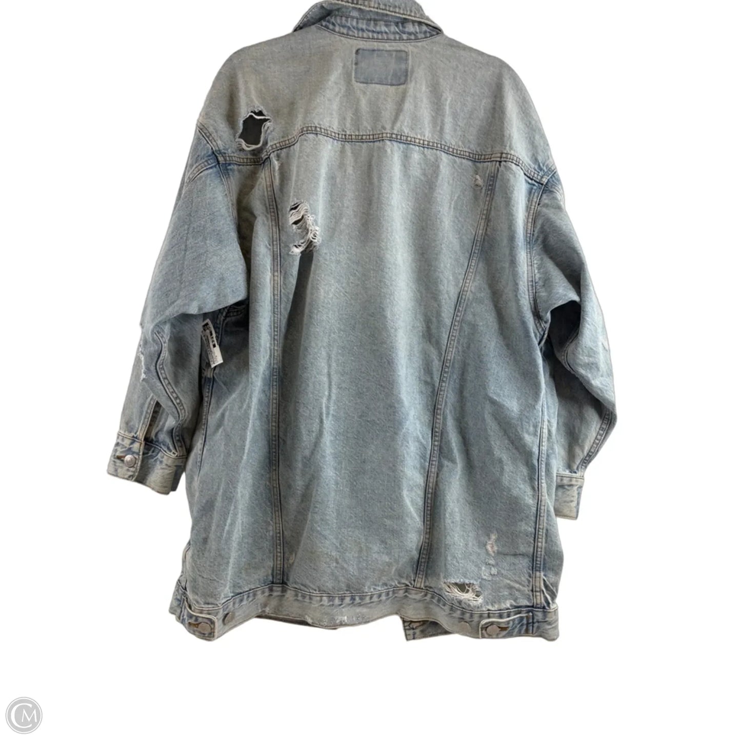 Jacket Denim By American Eagle In Blue Denim, Size: M