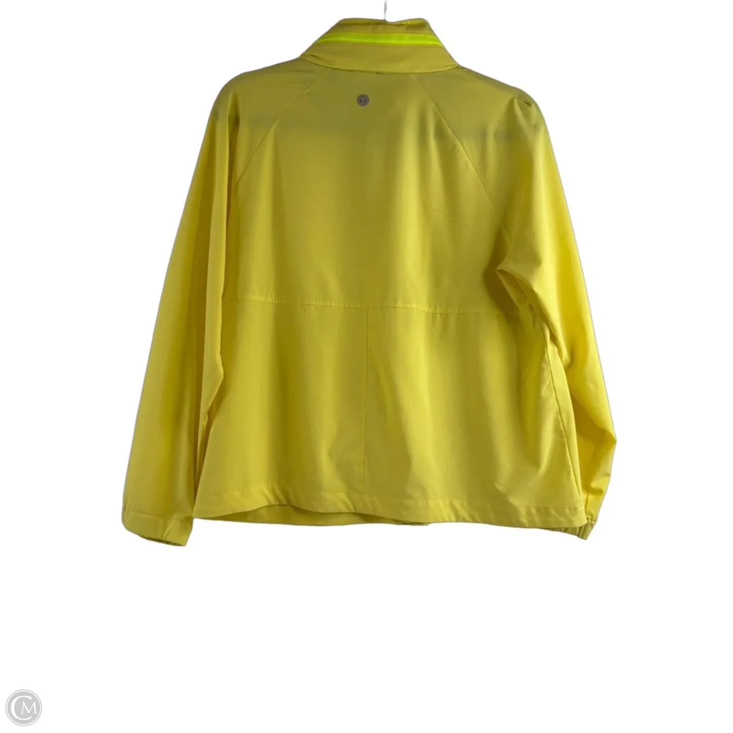 Jacket Windbreaker By Talbots In Yellow, Size: Mp