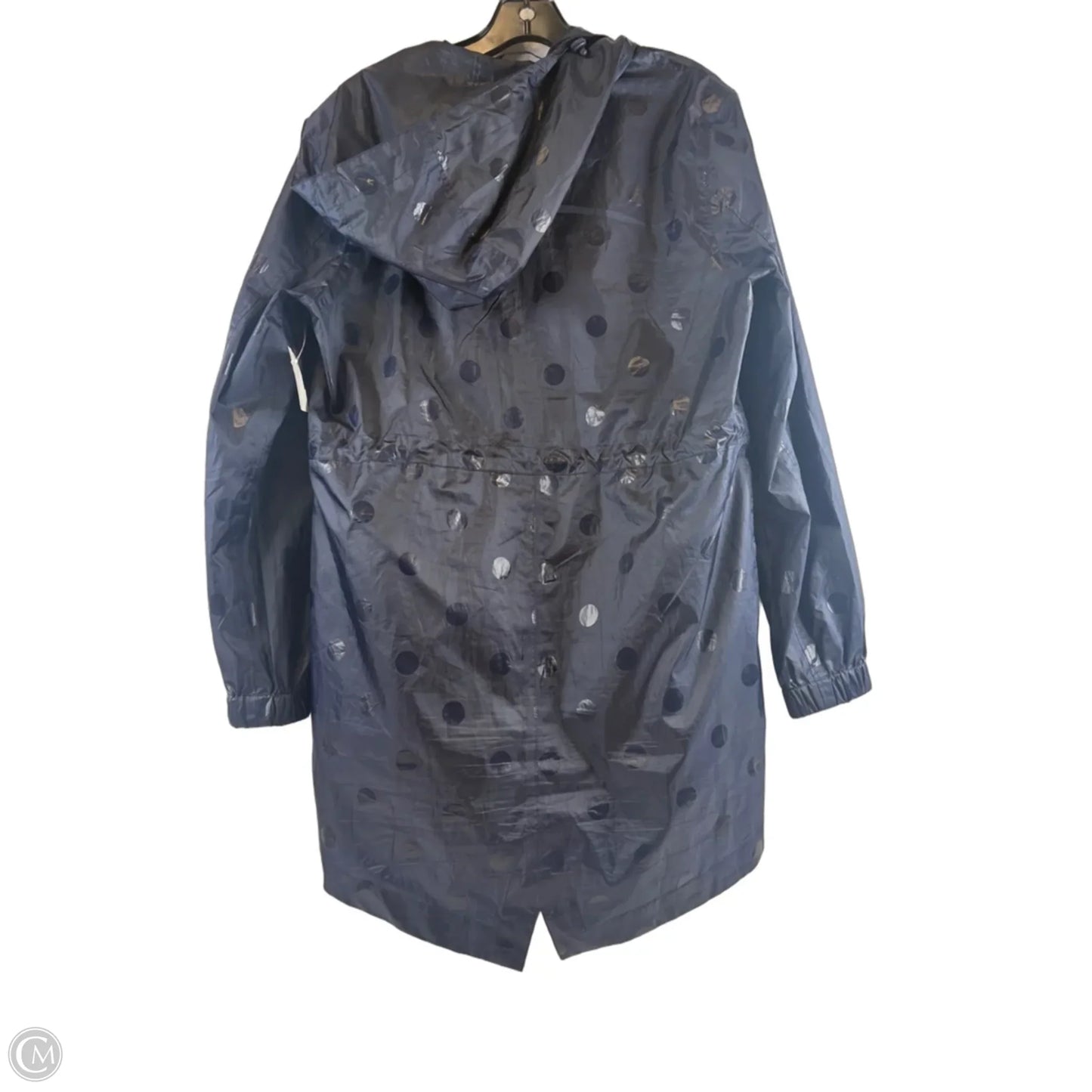 Coat Raincoat By Clothes Mentor In Blue, Size: S