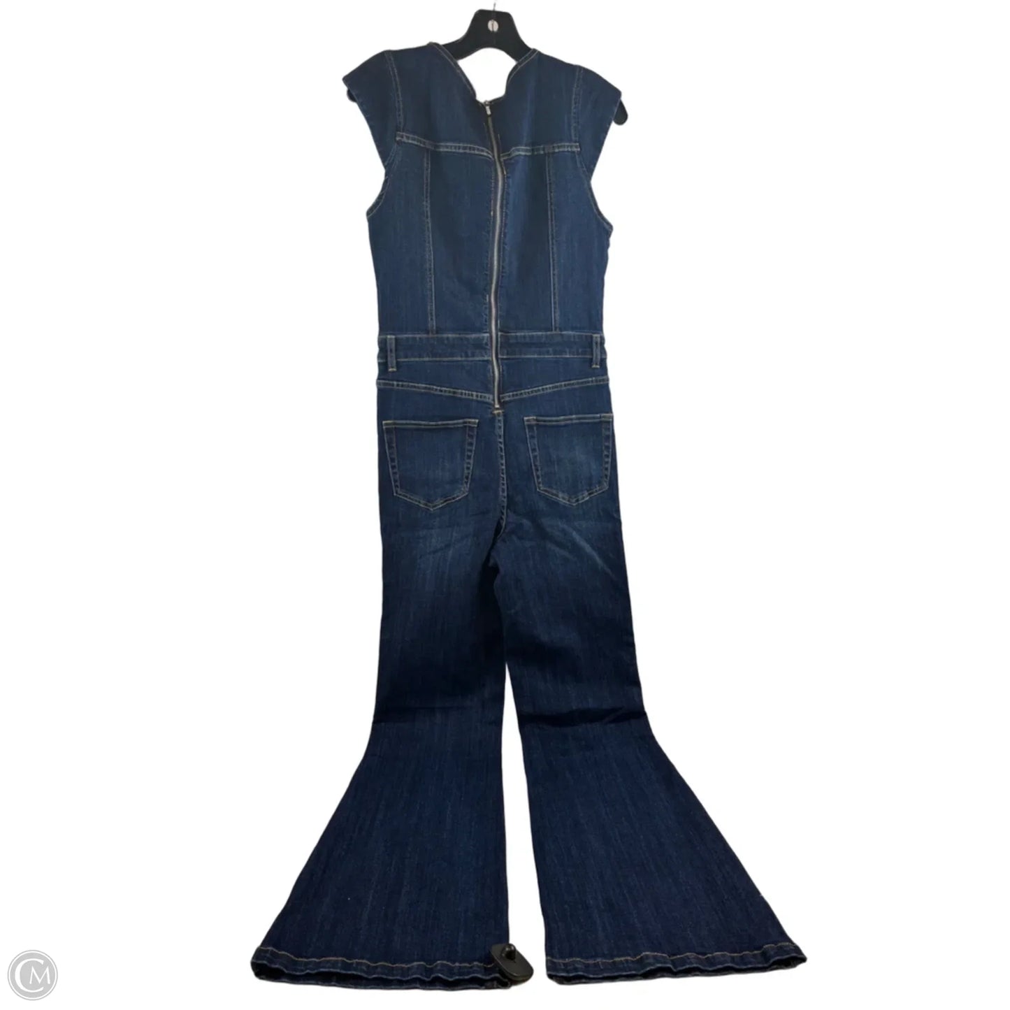 Jumpsuit By Bebe In Blue Denim, Size: M