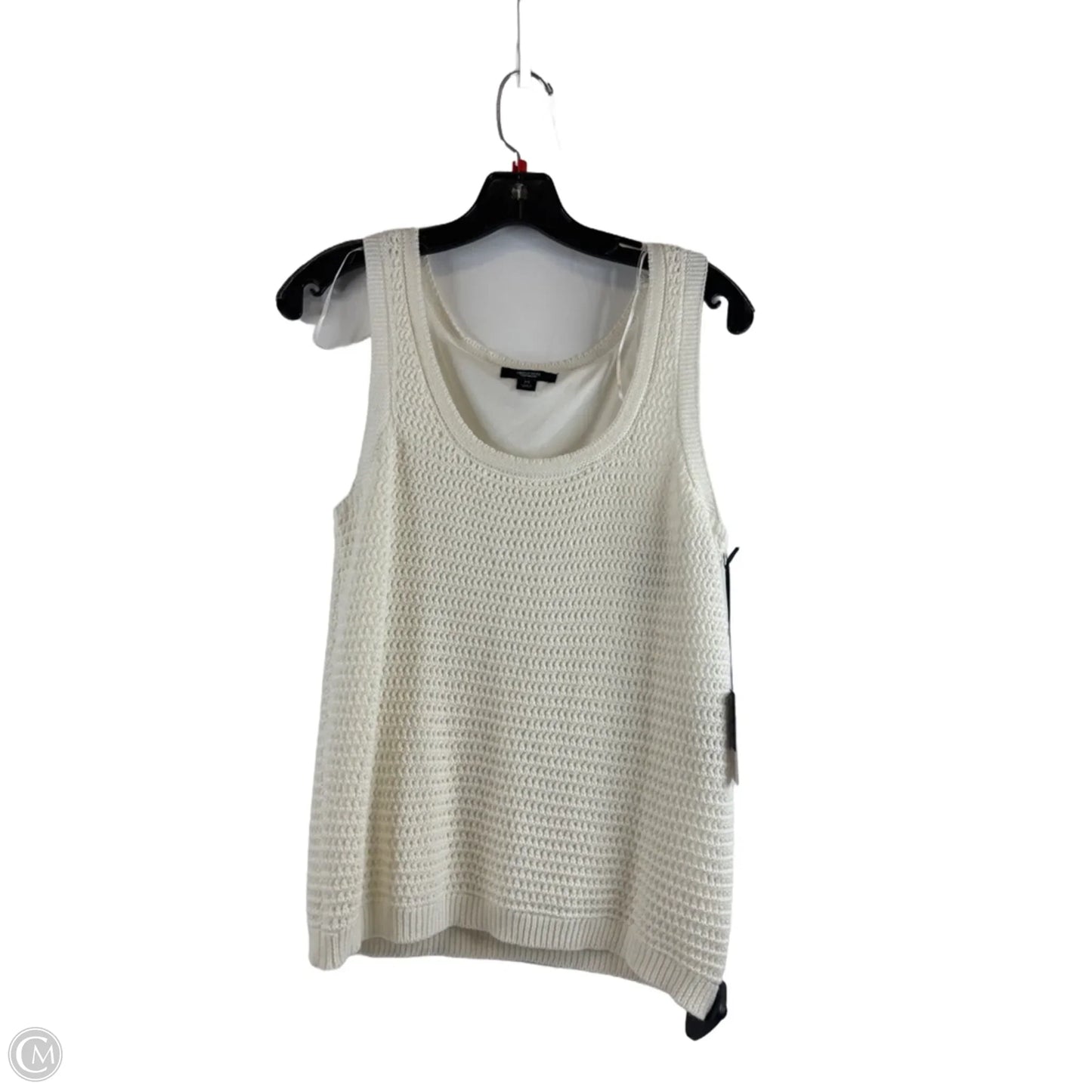 Top Sleeveless By Simply Vera In White, Size: M
