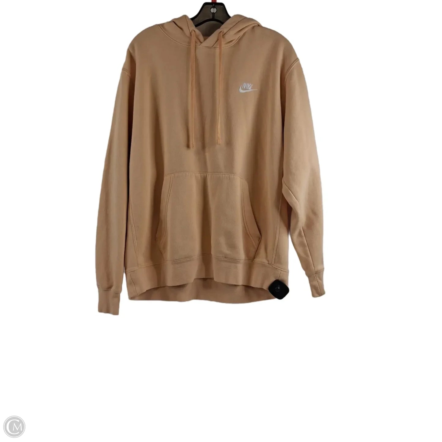 Sweatshirt Hoodie By Nike Apparel In Orange, Size: L