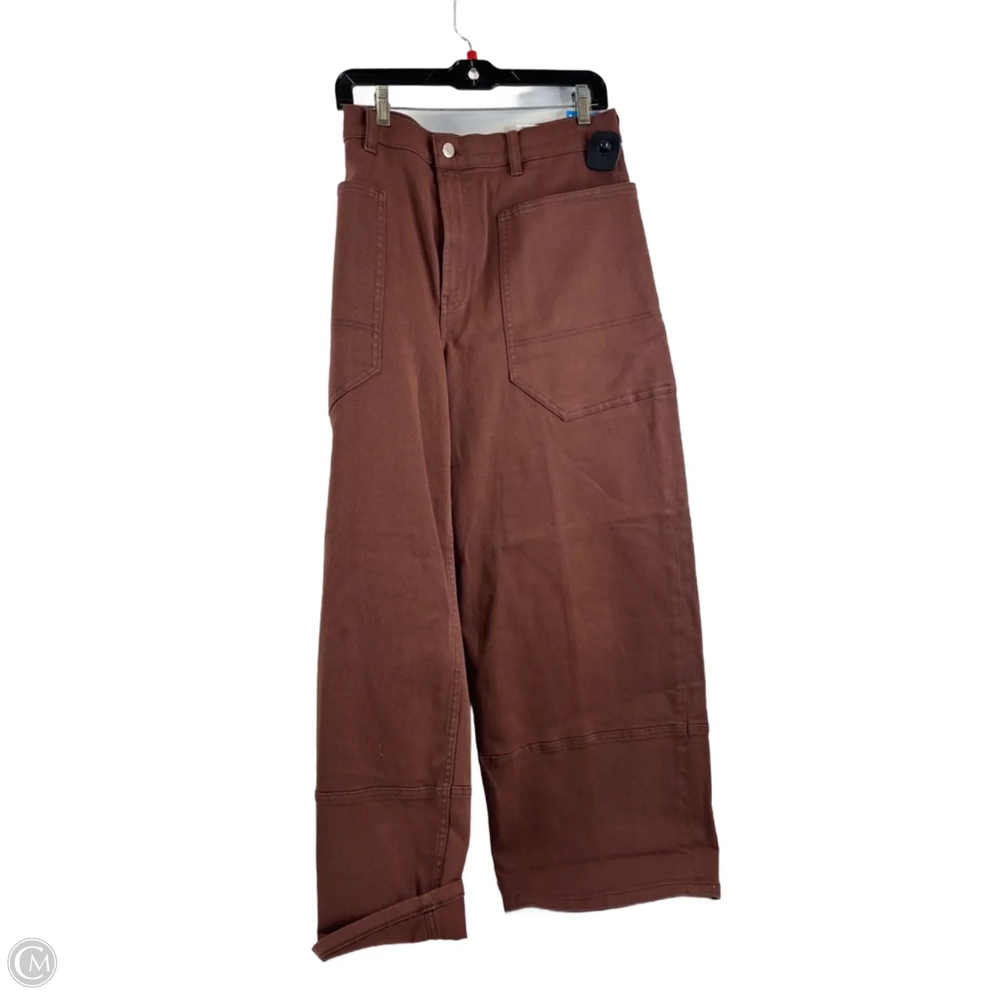 Jeans Wide Leg By Everlane In Brown, Size: 14