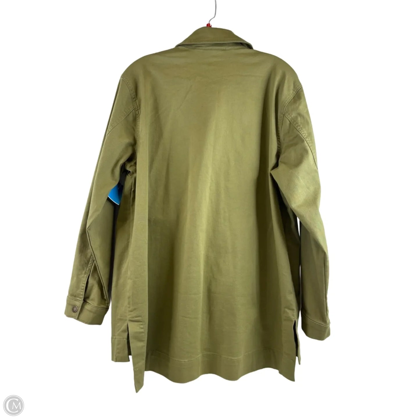 Jacket Denim By Belle By Kim Gravel In Green, Size: M