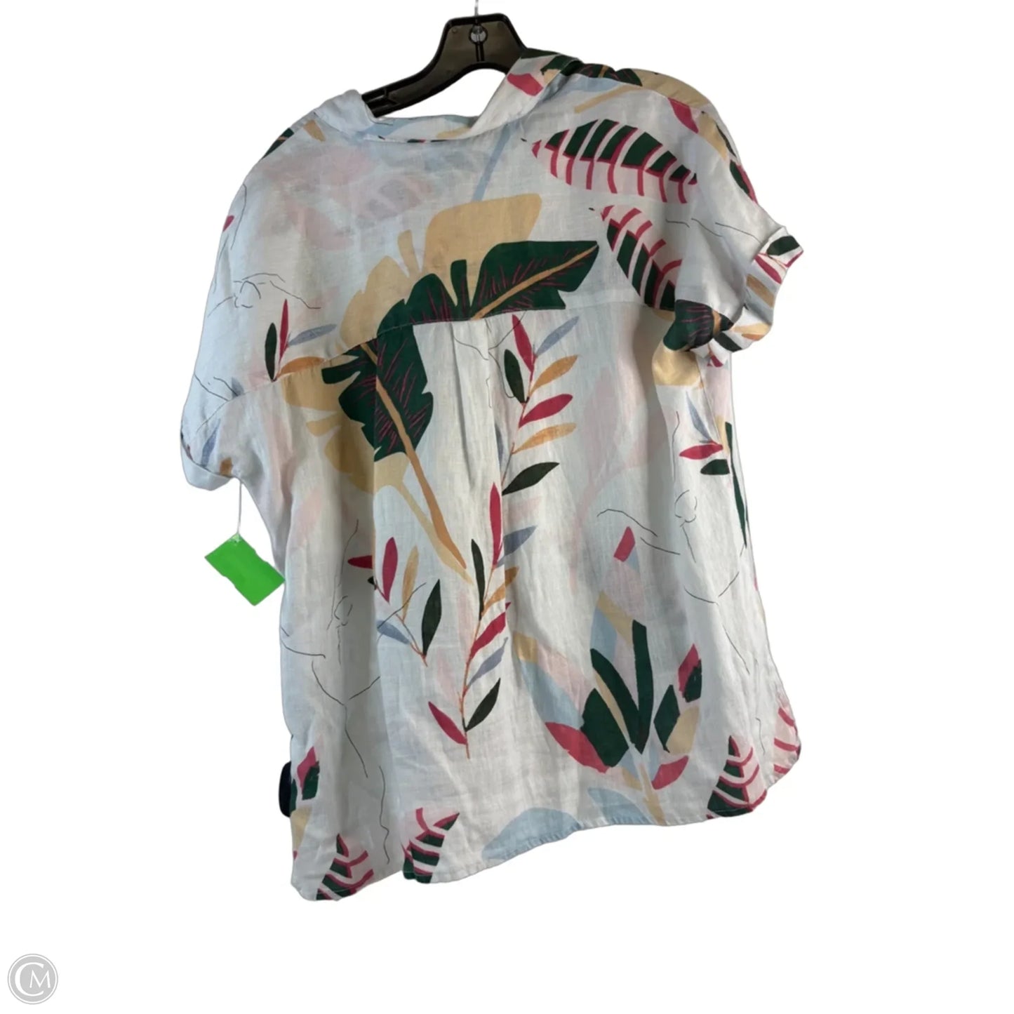 Top Short Sleeve By Cynthia Rowley In Green & Red, Size: M