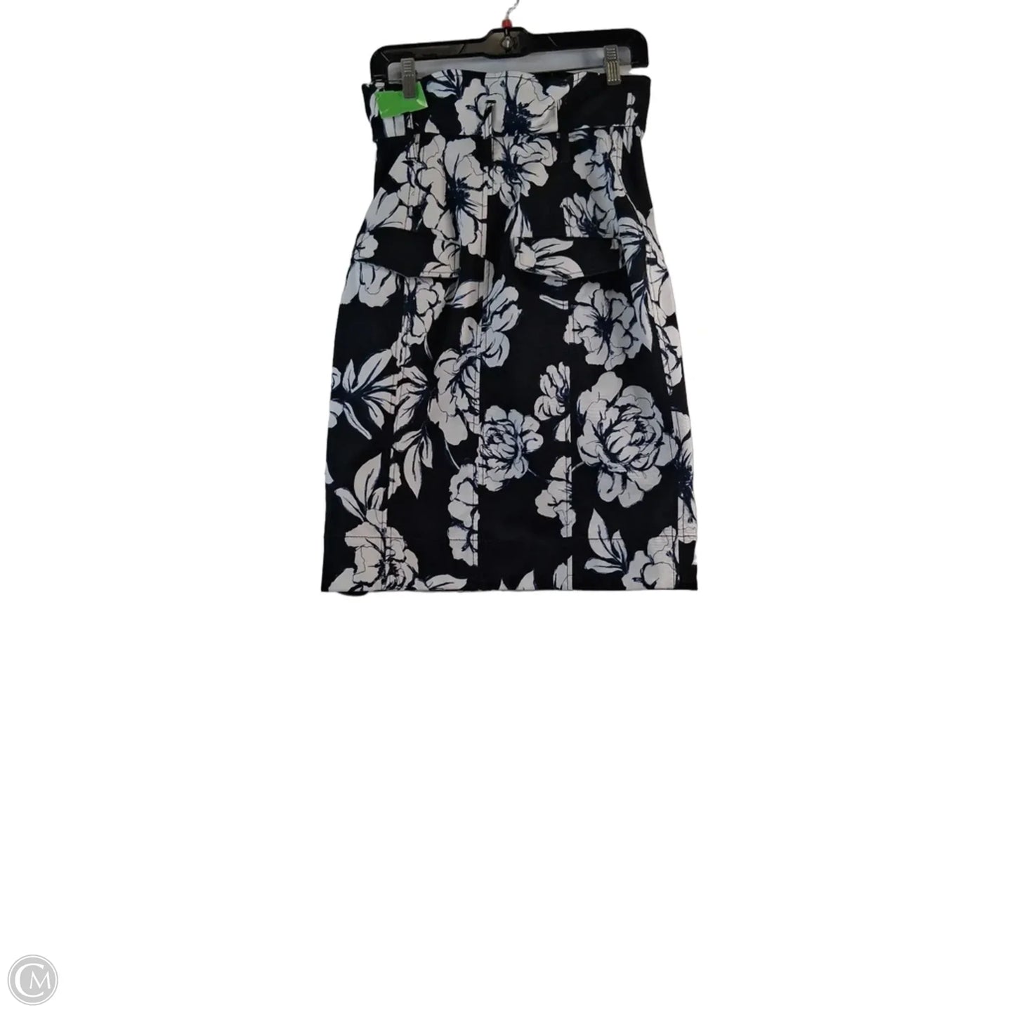 Skirt Midi By Clothes Mentor In Black & Blue, Size: 2