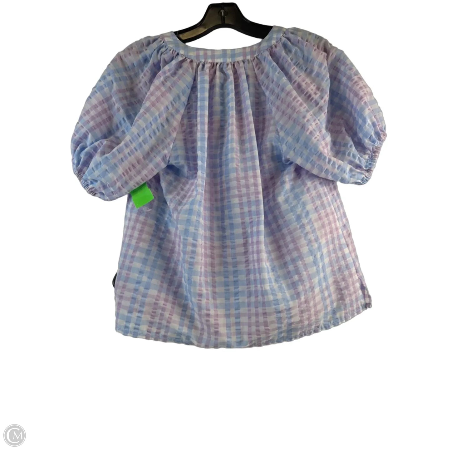 Top Short Sleeve By Loft In Blue & Purple, Size: Sp