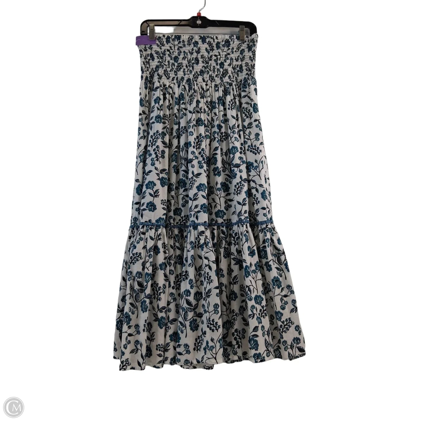 Dress Casual Midi By Clothes Mentor In Green & White, Size: M